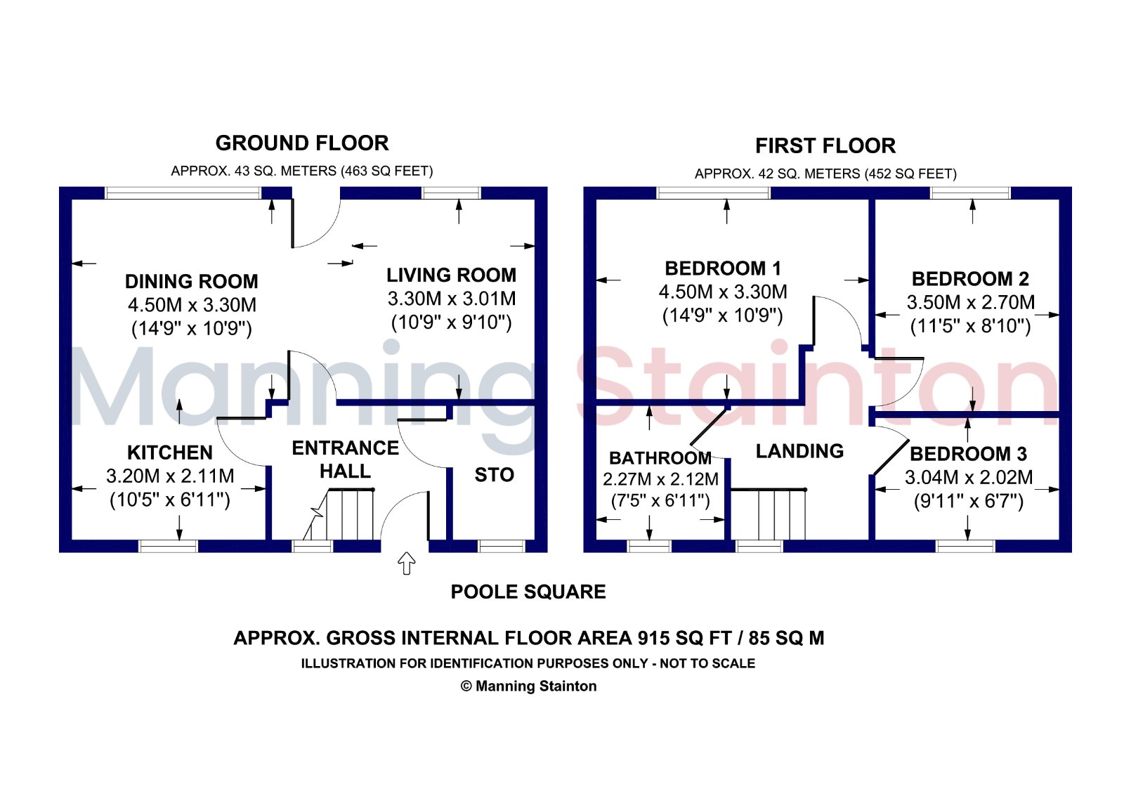 5, Poole Square, West Yorkshire floorplan