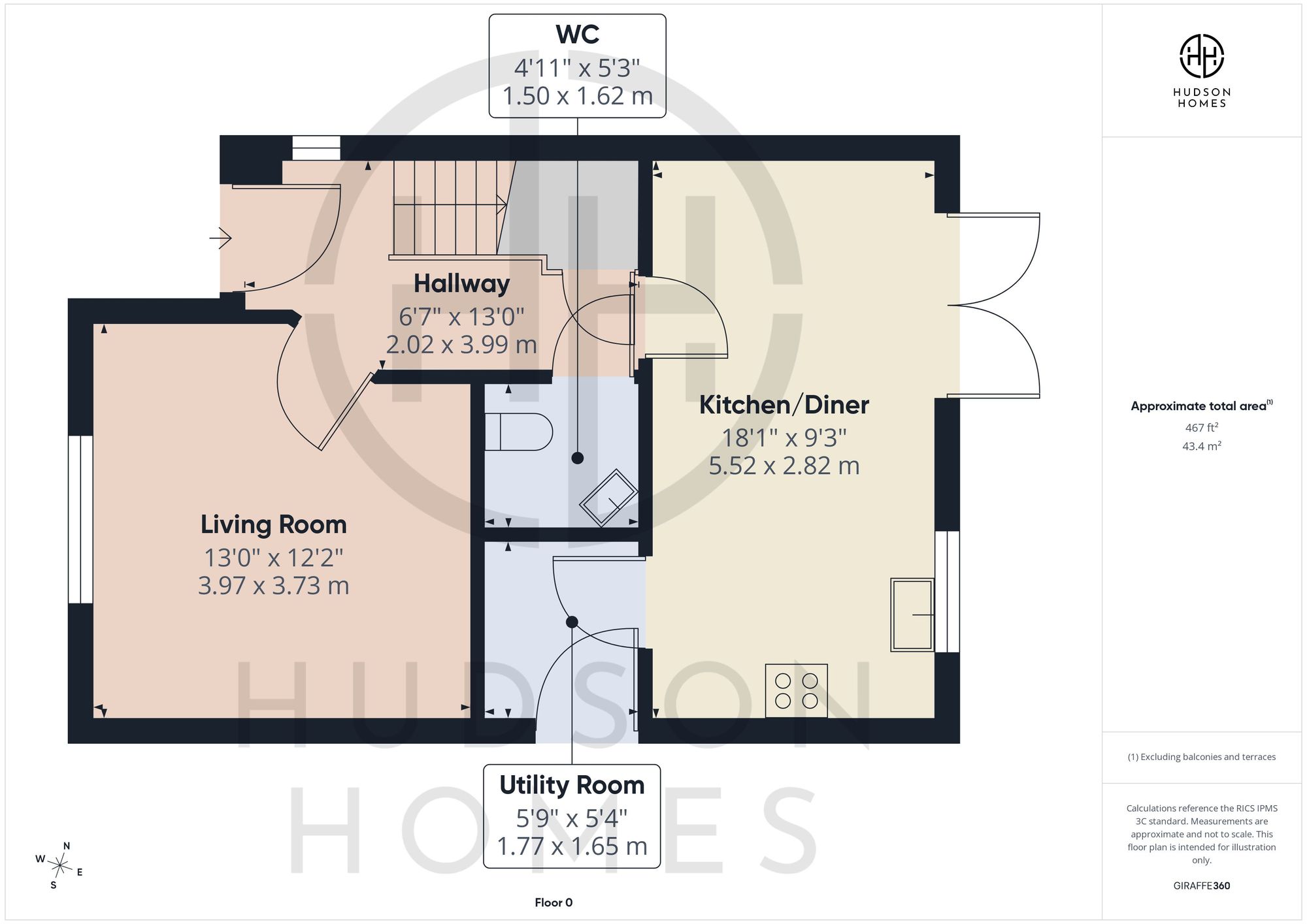 4 Georgia Mews, Peterborough floorplan