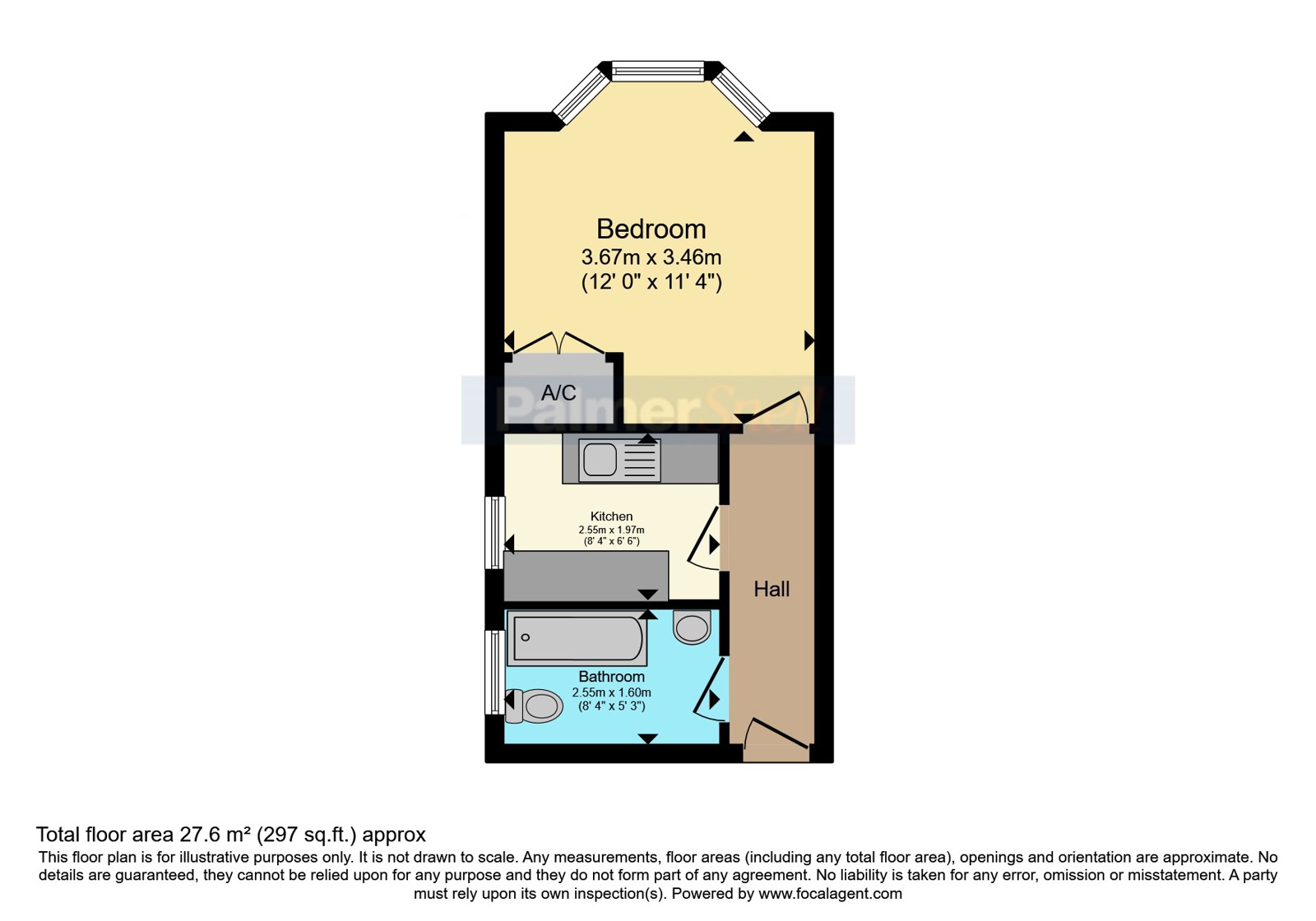Flat B, 16, Alumhurst Road, Bournemouth floorplan
