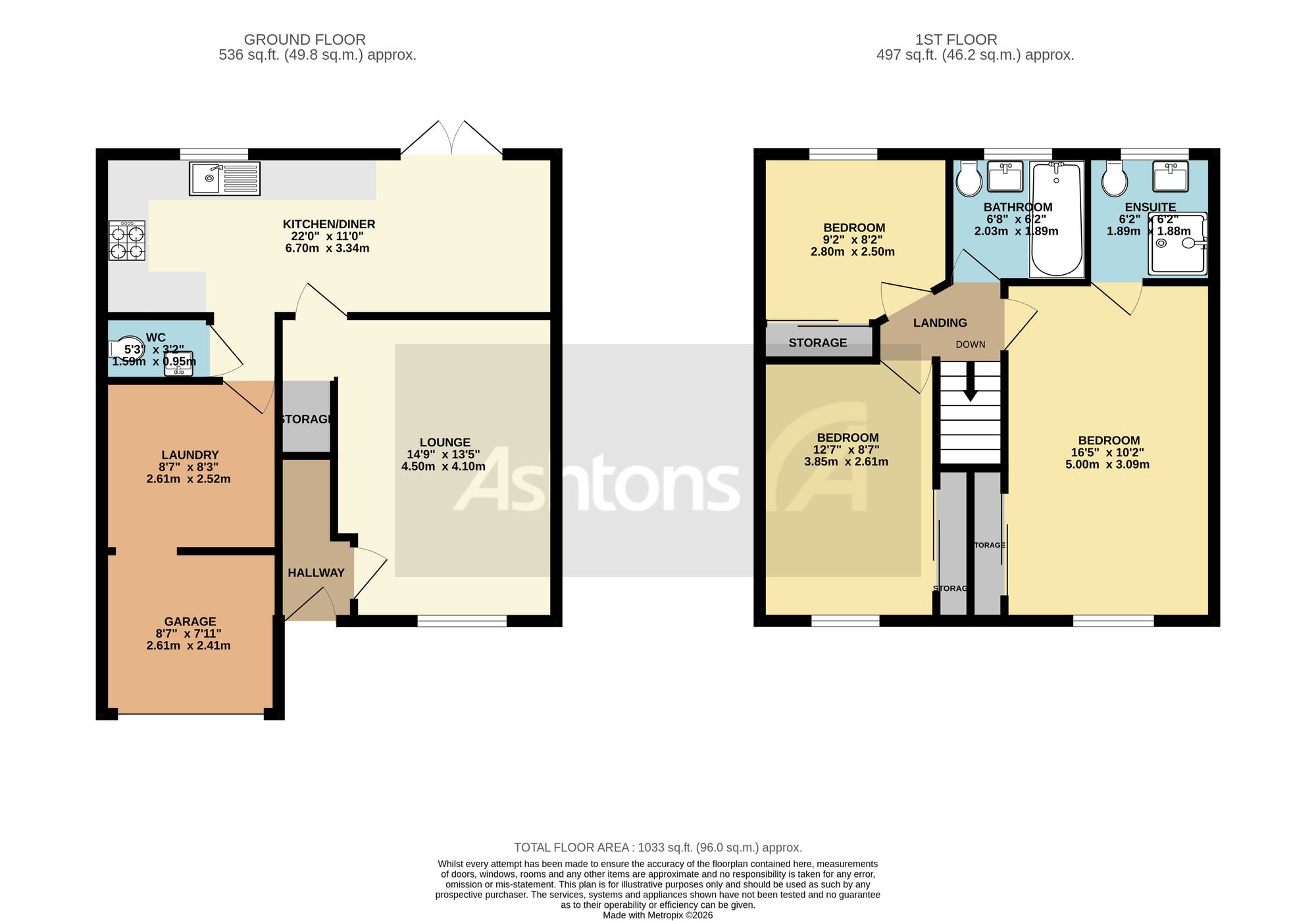 112 Weavermill Park, Wigan floorplan