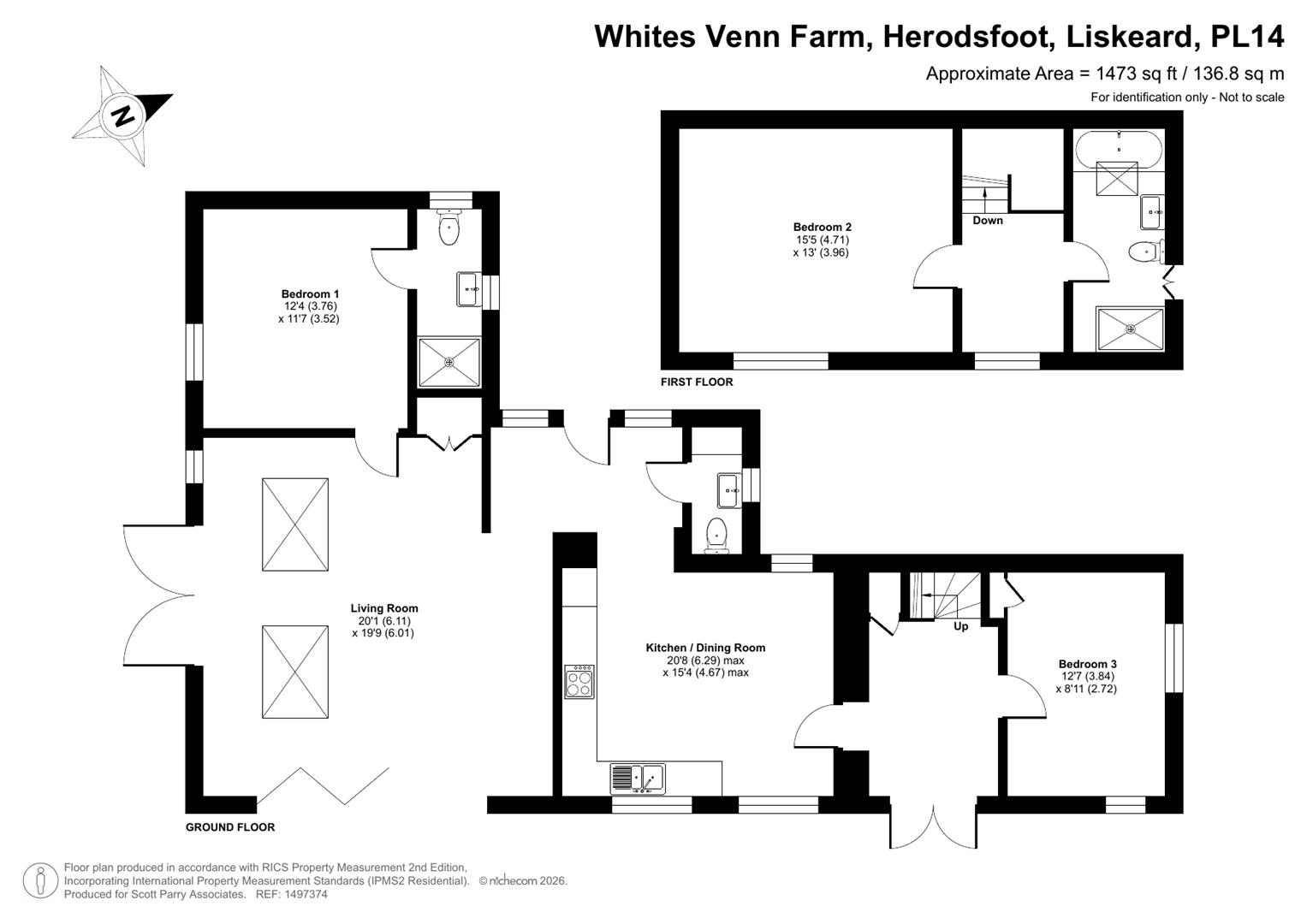 Barn 2, Whites Venn Farm, Liskeard floorplan