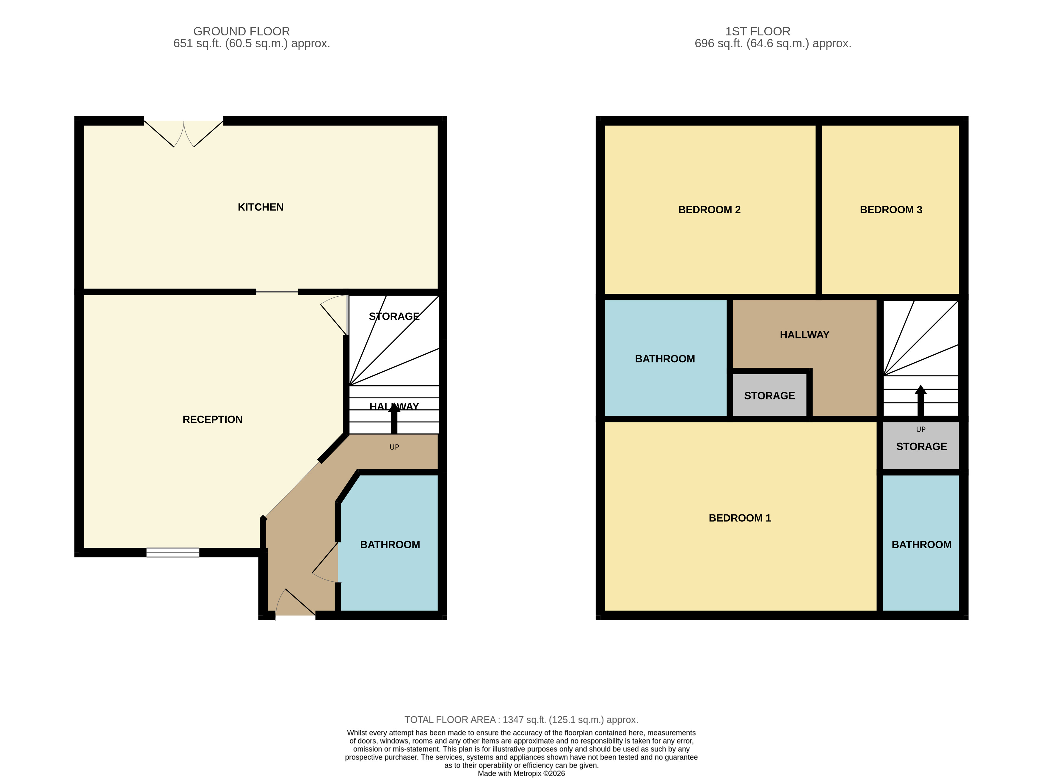 174, Upton Drive, Staffordshire floorplan