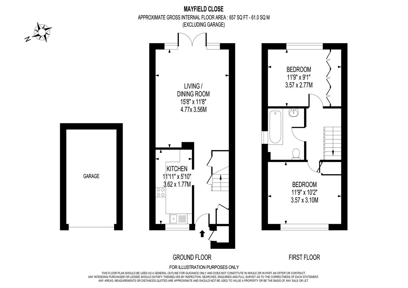 27, Mayfield Close, Walton-on-Thames floorplan