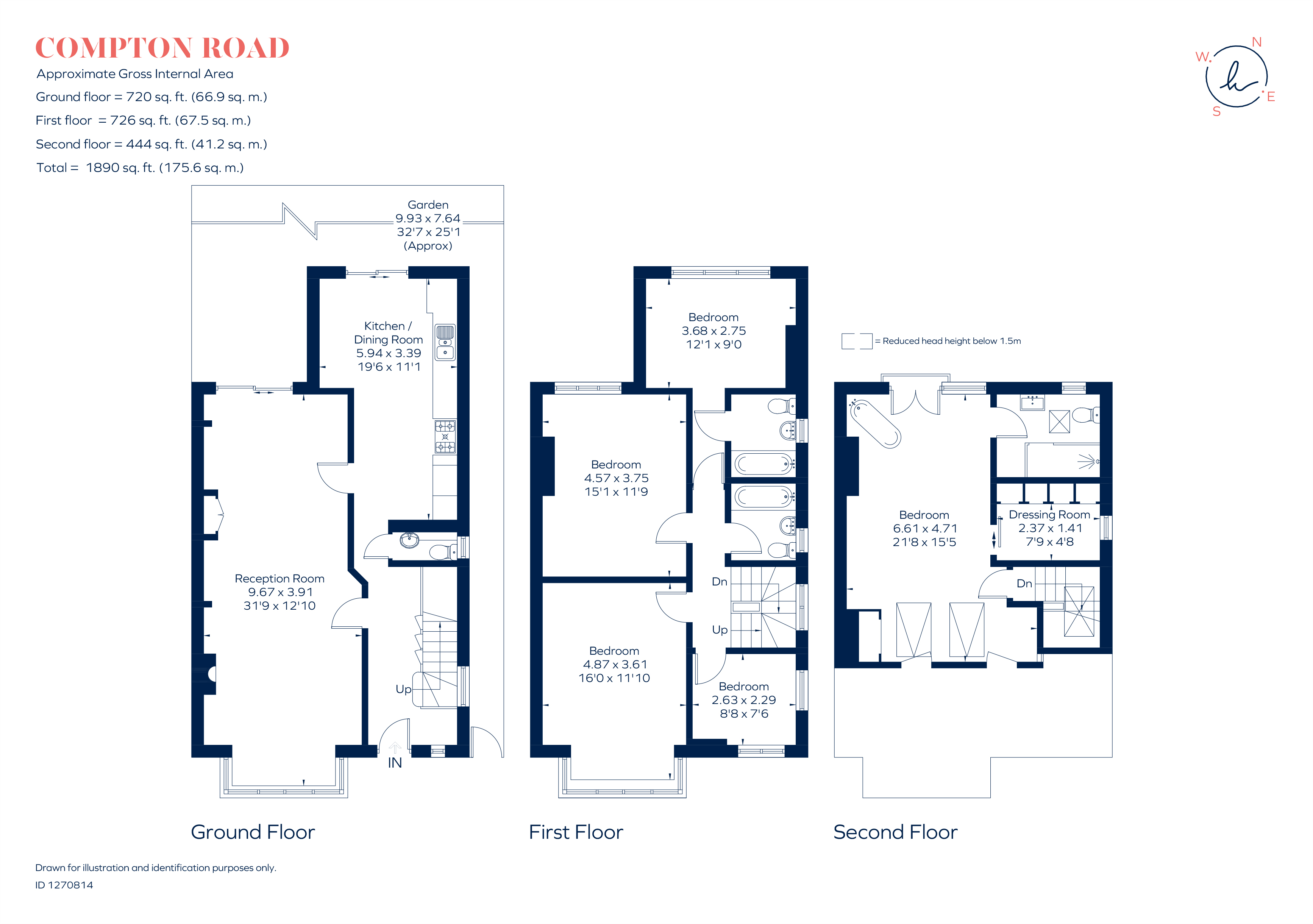 59, Compton Road, London floorplan