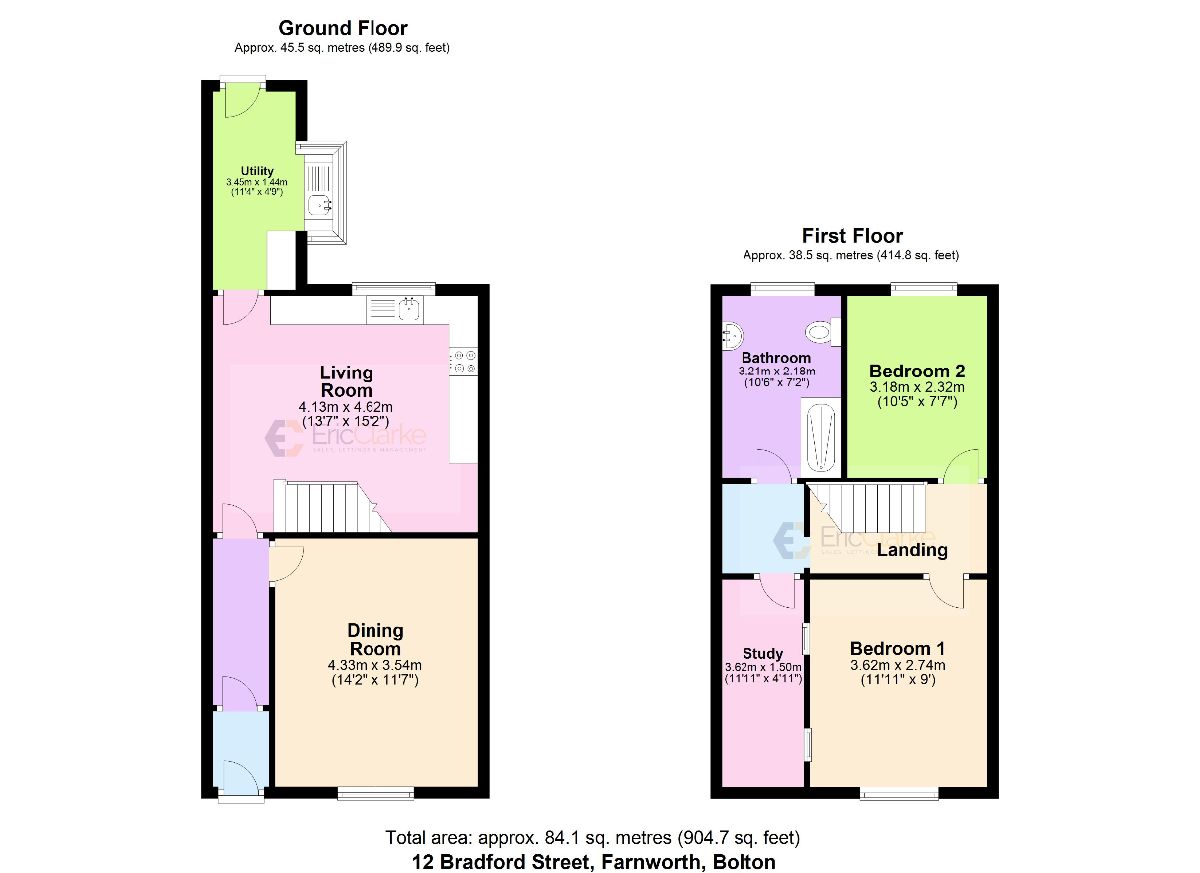 12 Bradford Street, Bolton floorplan