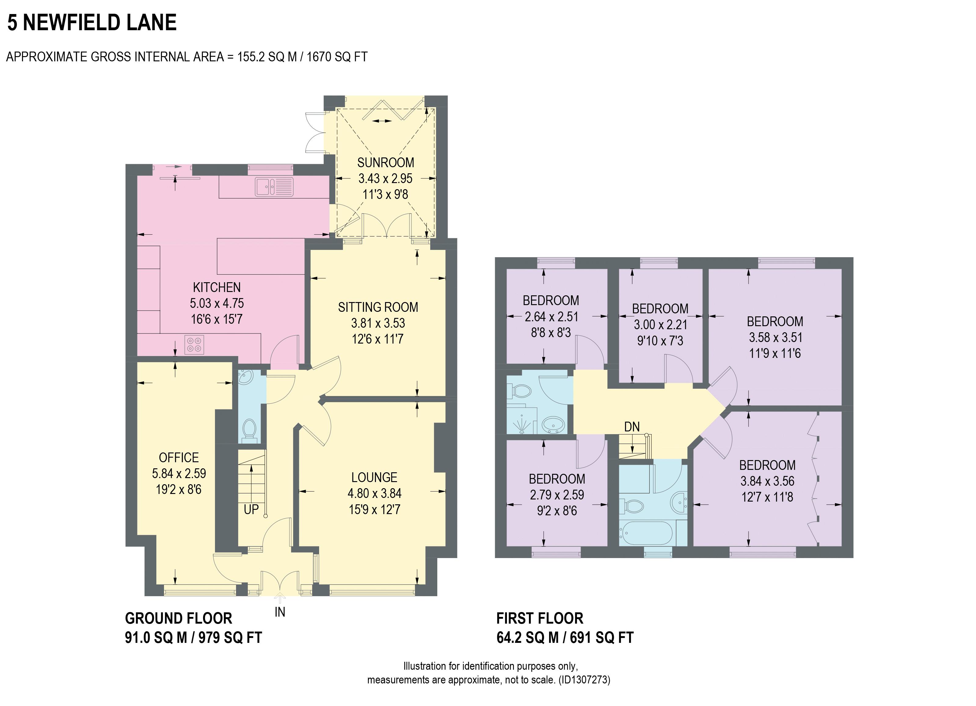 5, Newfield Lane, Sheffield floorplan