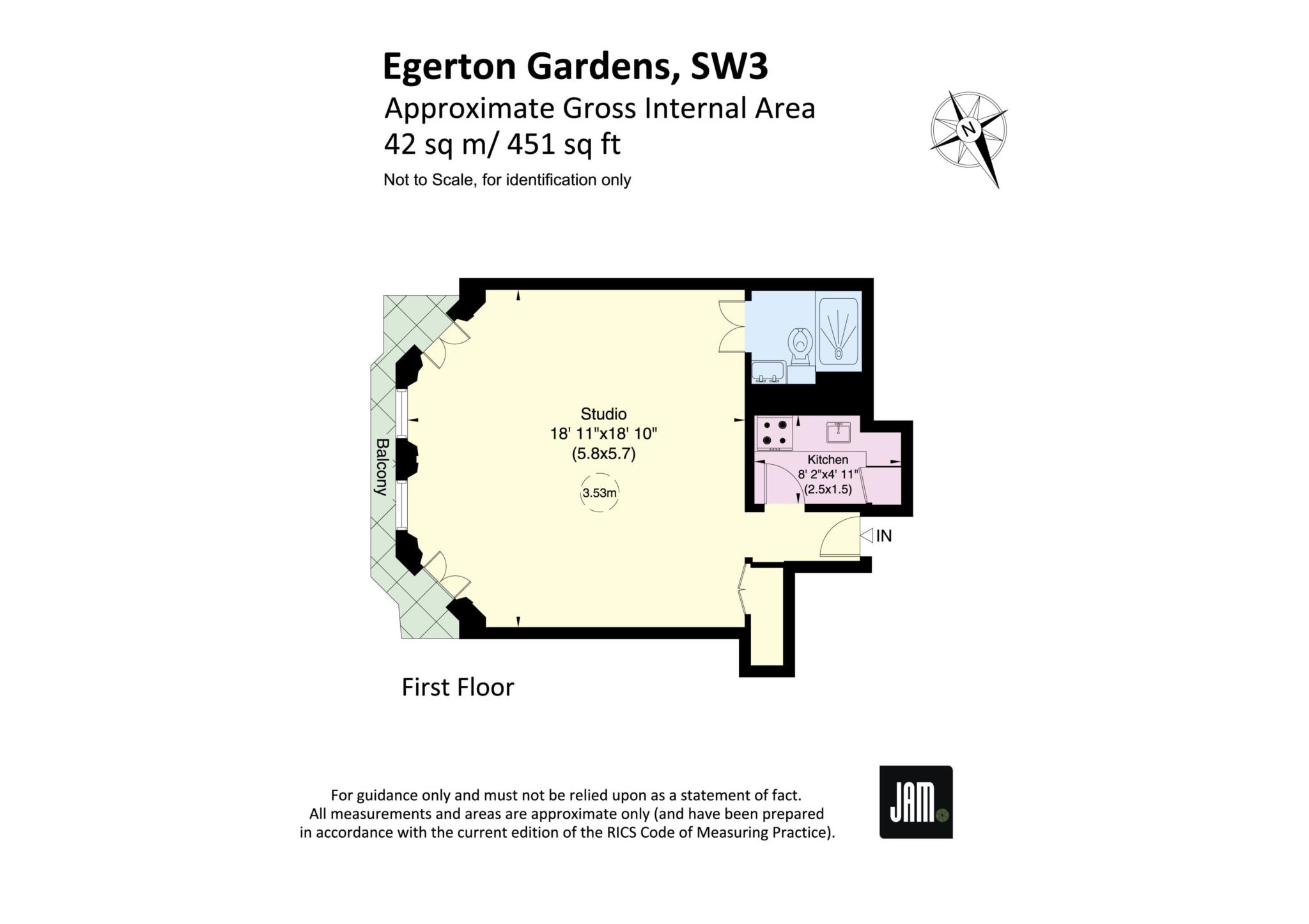 Flat L, Egerton Gardens, London floorplan