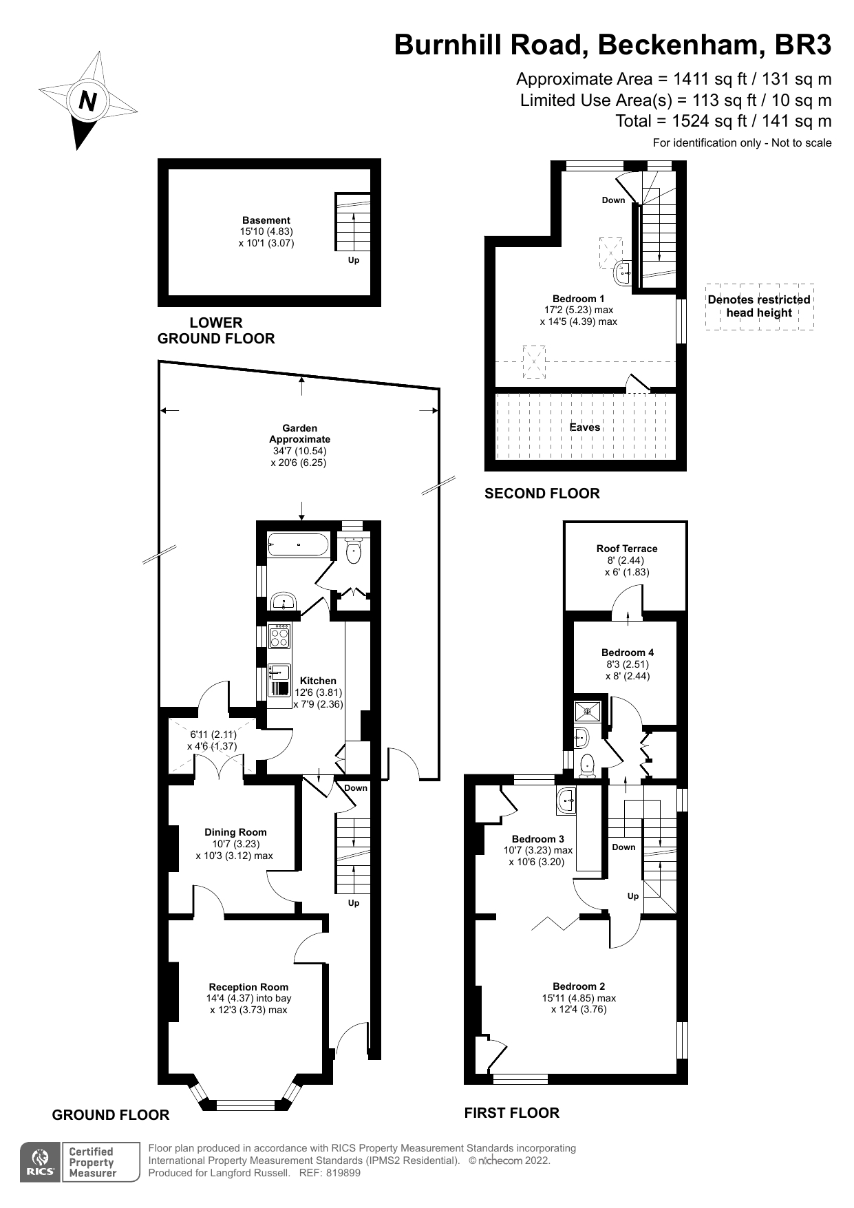 Burnhill Road, Beckenham BR3, 4 bedroom end terrace house for sale