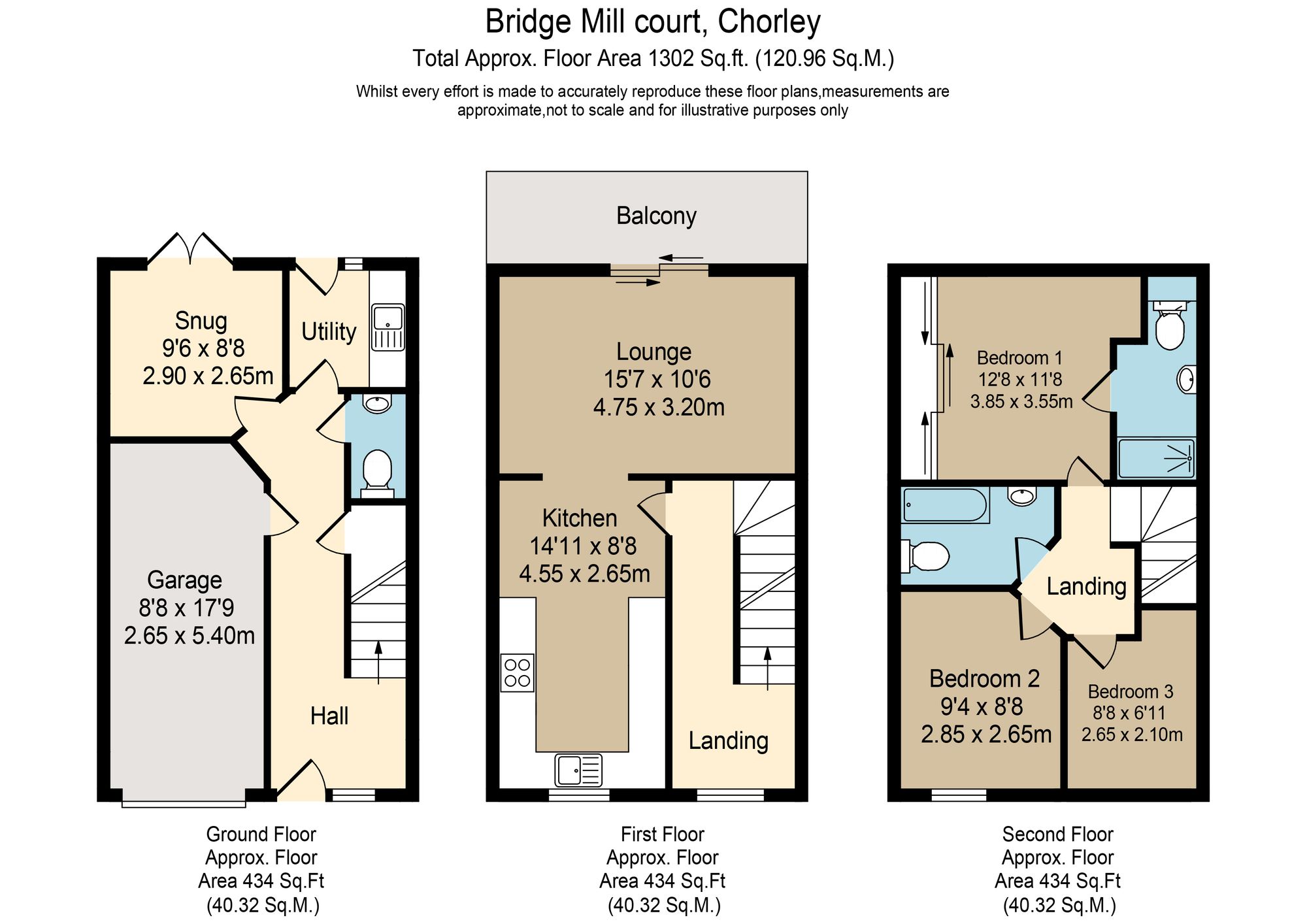 14 Bridge Mill Court, Chorley floorplan