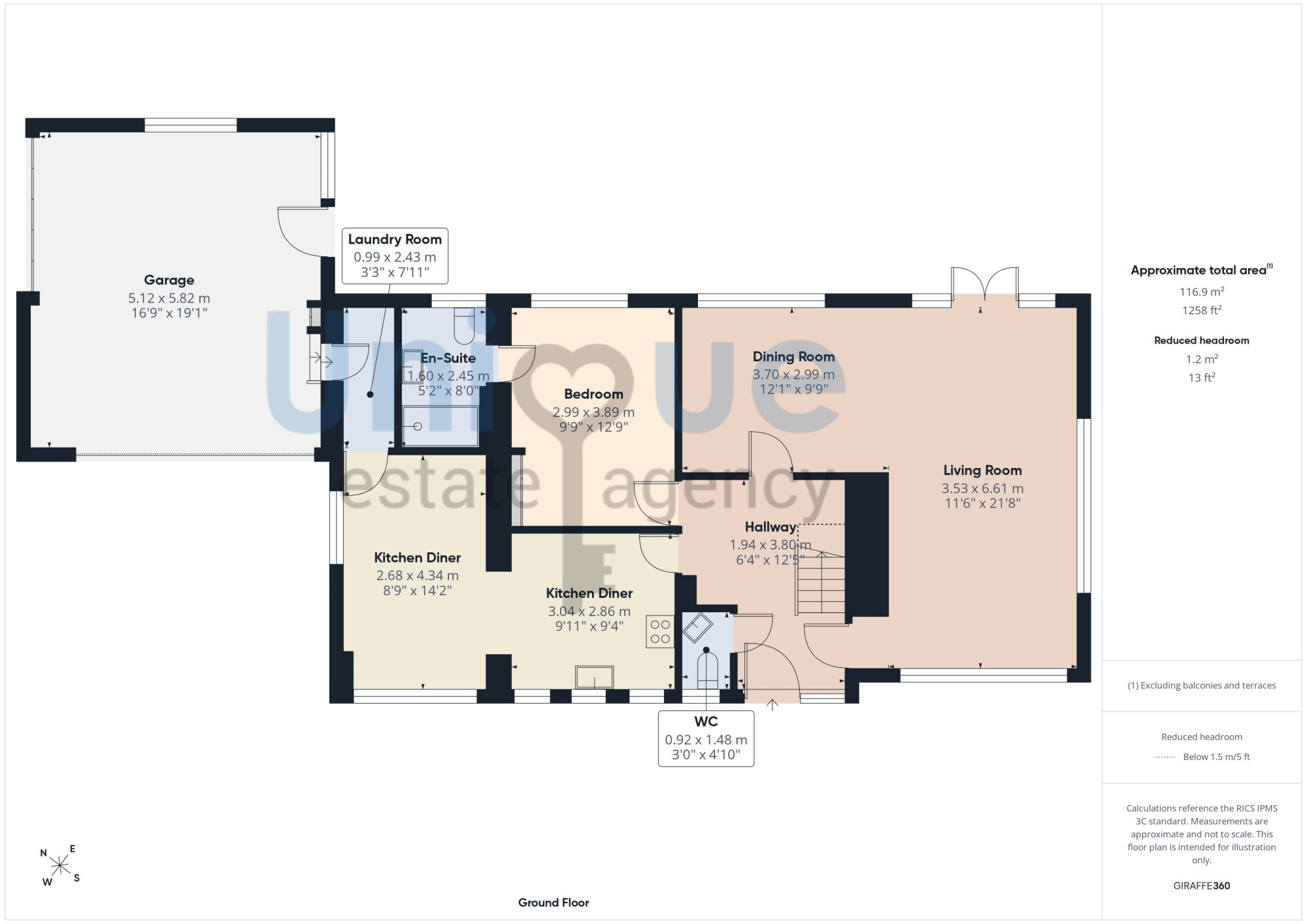 Tintagil,, Dowbridge, Kirkham floorplan