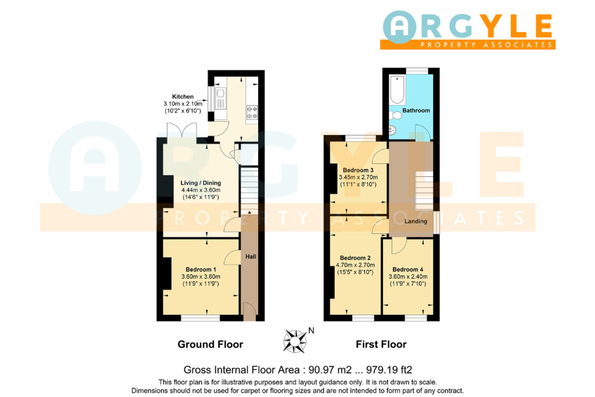7 Fletcher Road, Nottingham floorplan