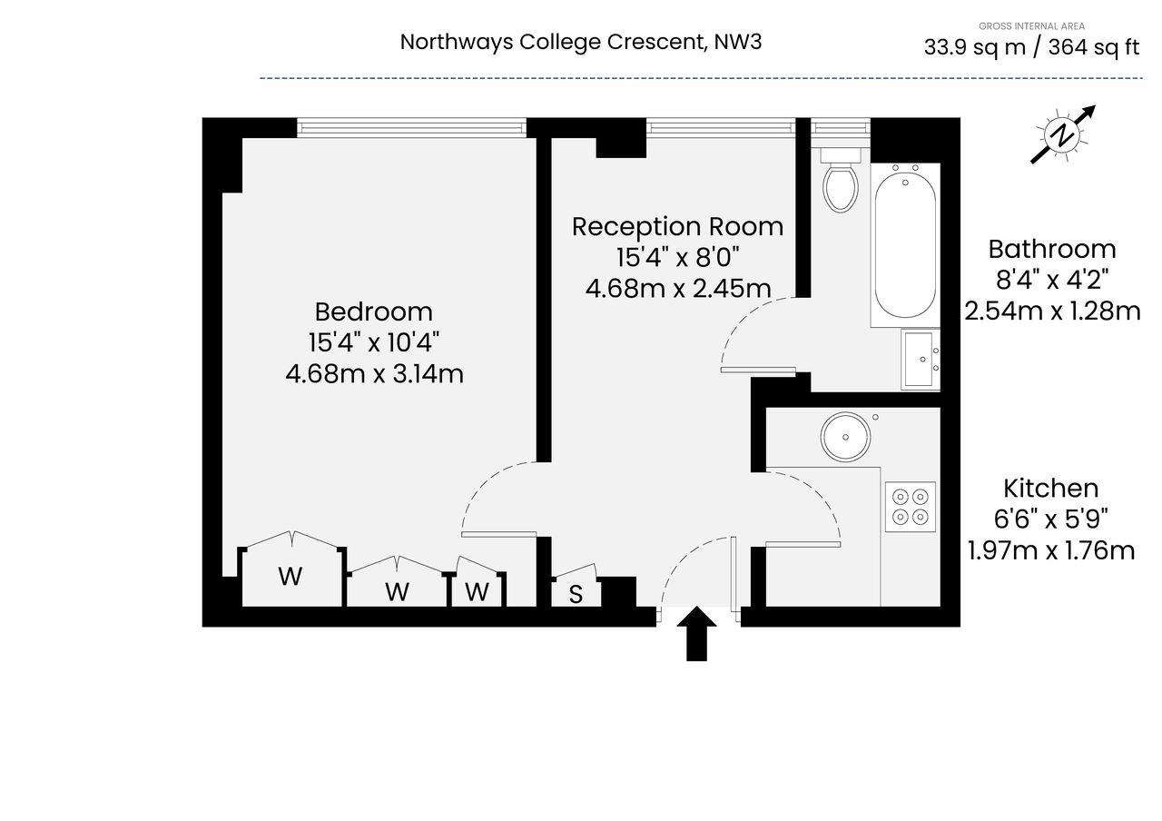 Northways, London floorplan
