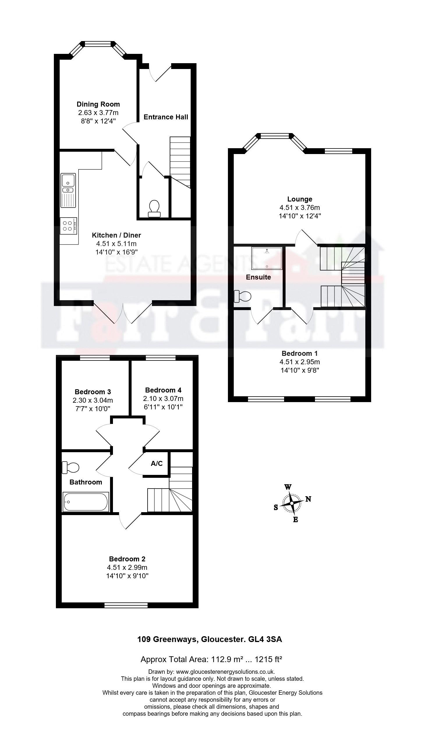 4 Bedrooms Terraced house for sale in Greenways, Barnwood, Gloucester GL4