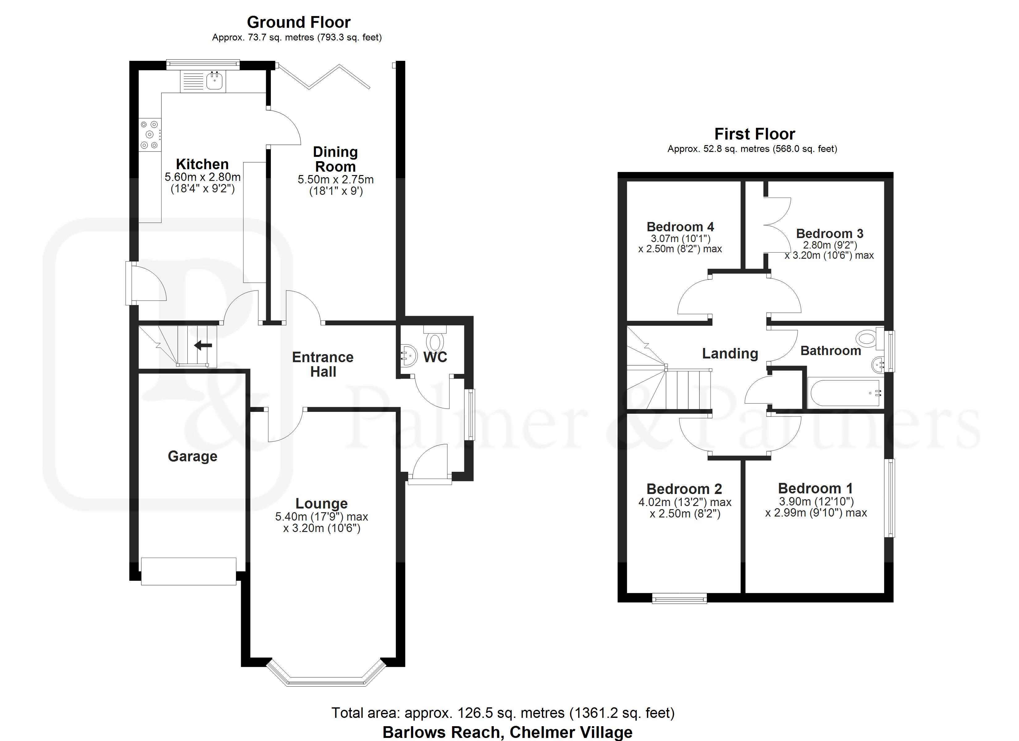 5, Barlows Reach, Chelmsford floorplan