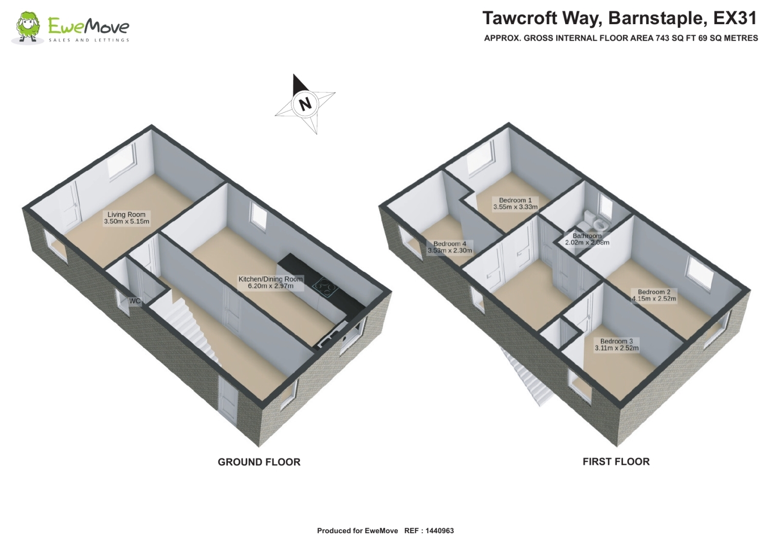 20, Tawcroft Way, Barnstaple floorplan