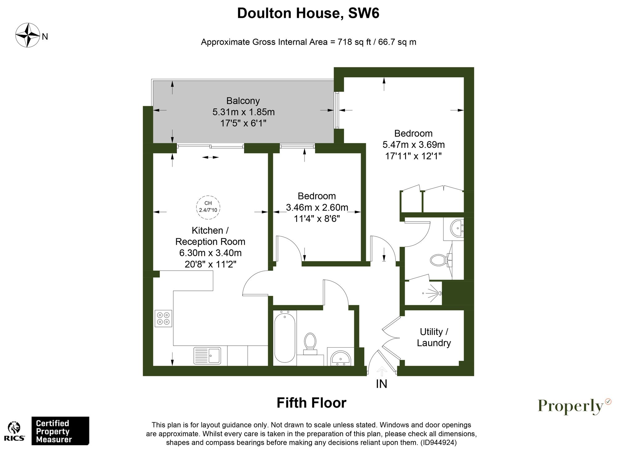 Doulton House, Chelsea Creek, Park Street SW6, 2 bedroom flat for sale