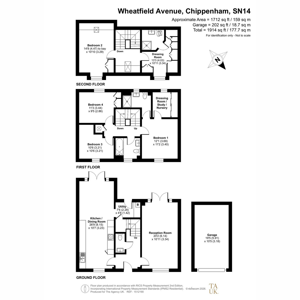 26, Wheatfield Avenue, Chippenham floorplan