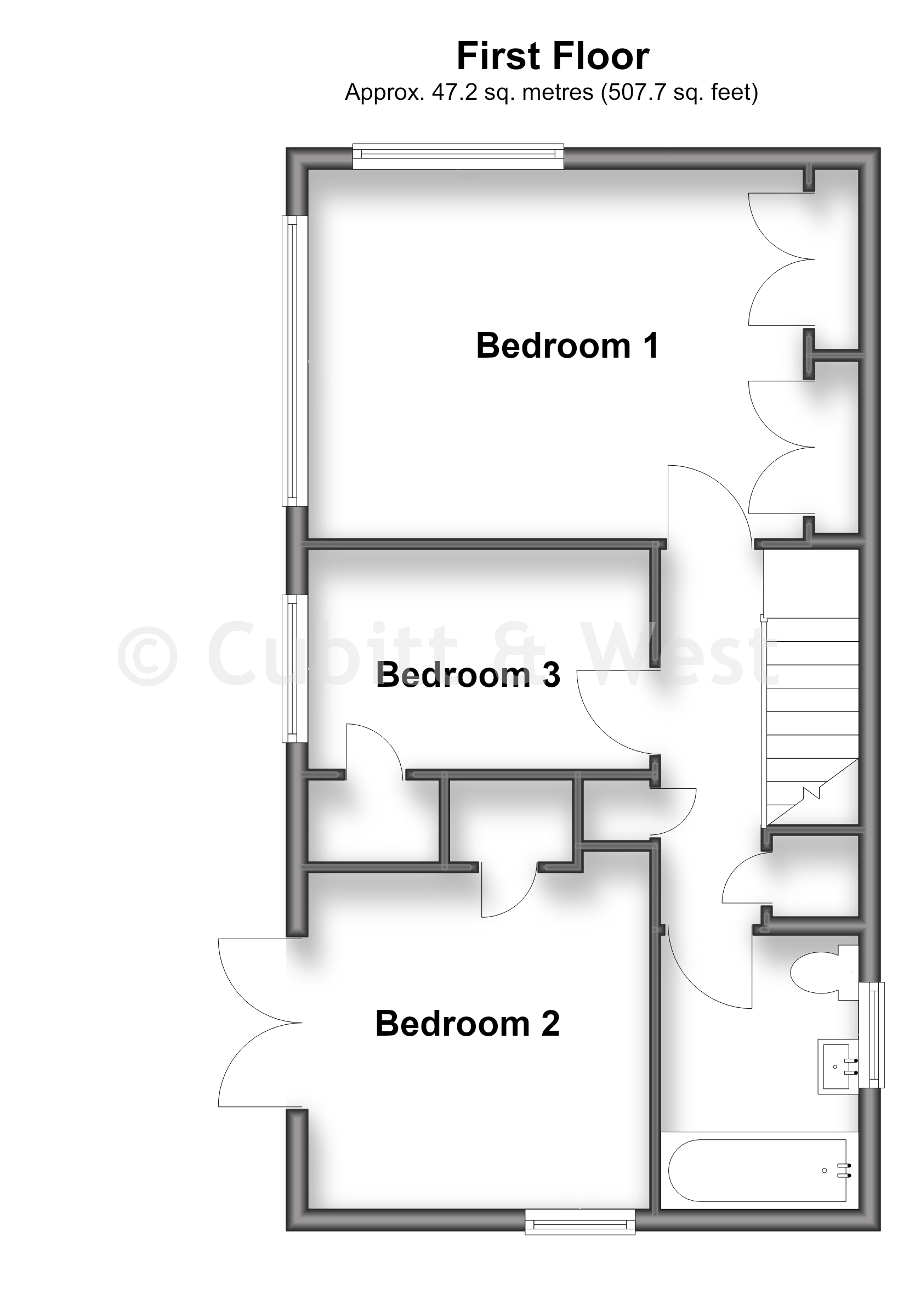 17, Vicarage Lane, Horley floorplan