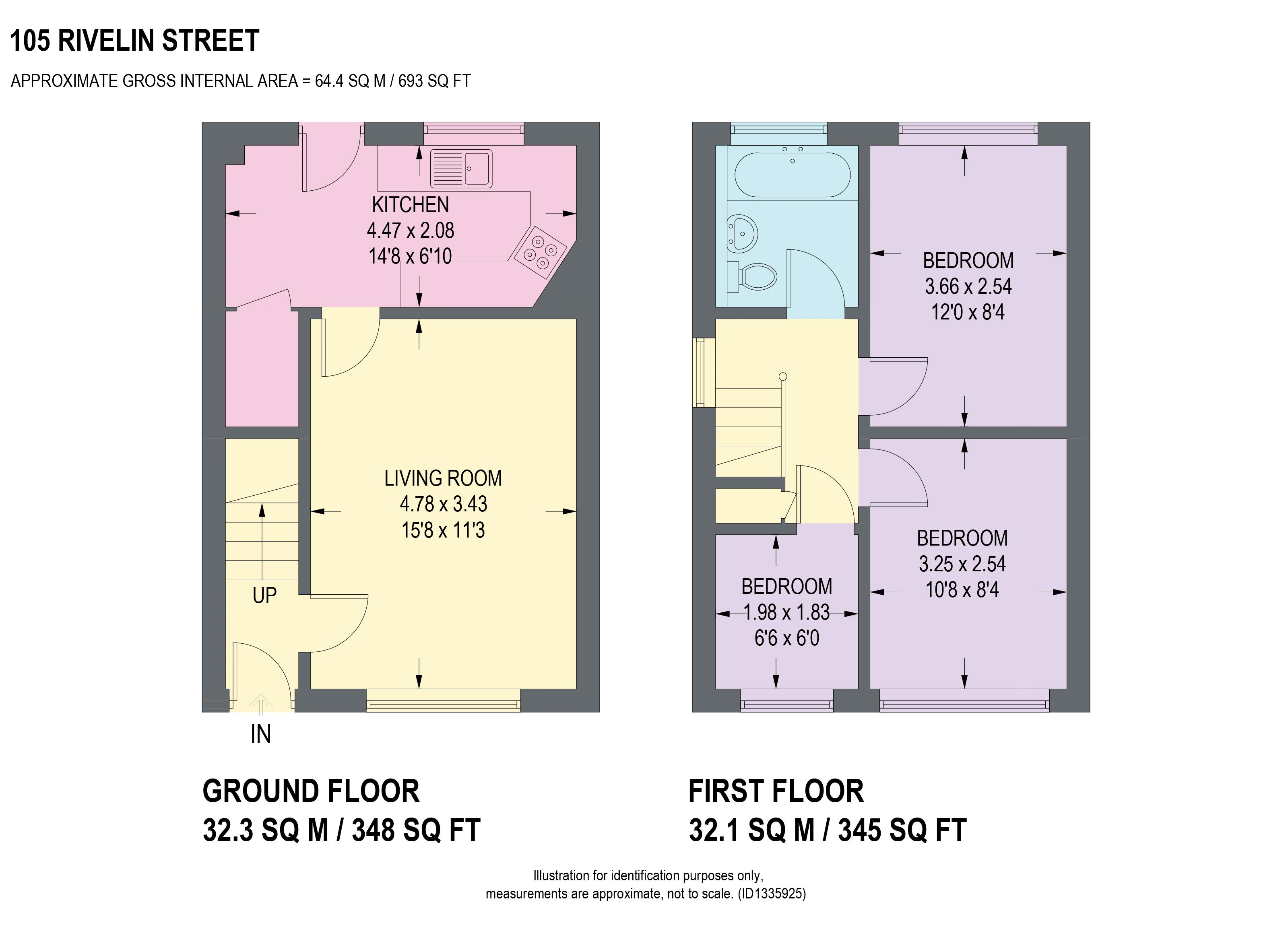 105, Rivelin Street, Sheffield floorplan