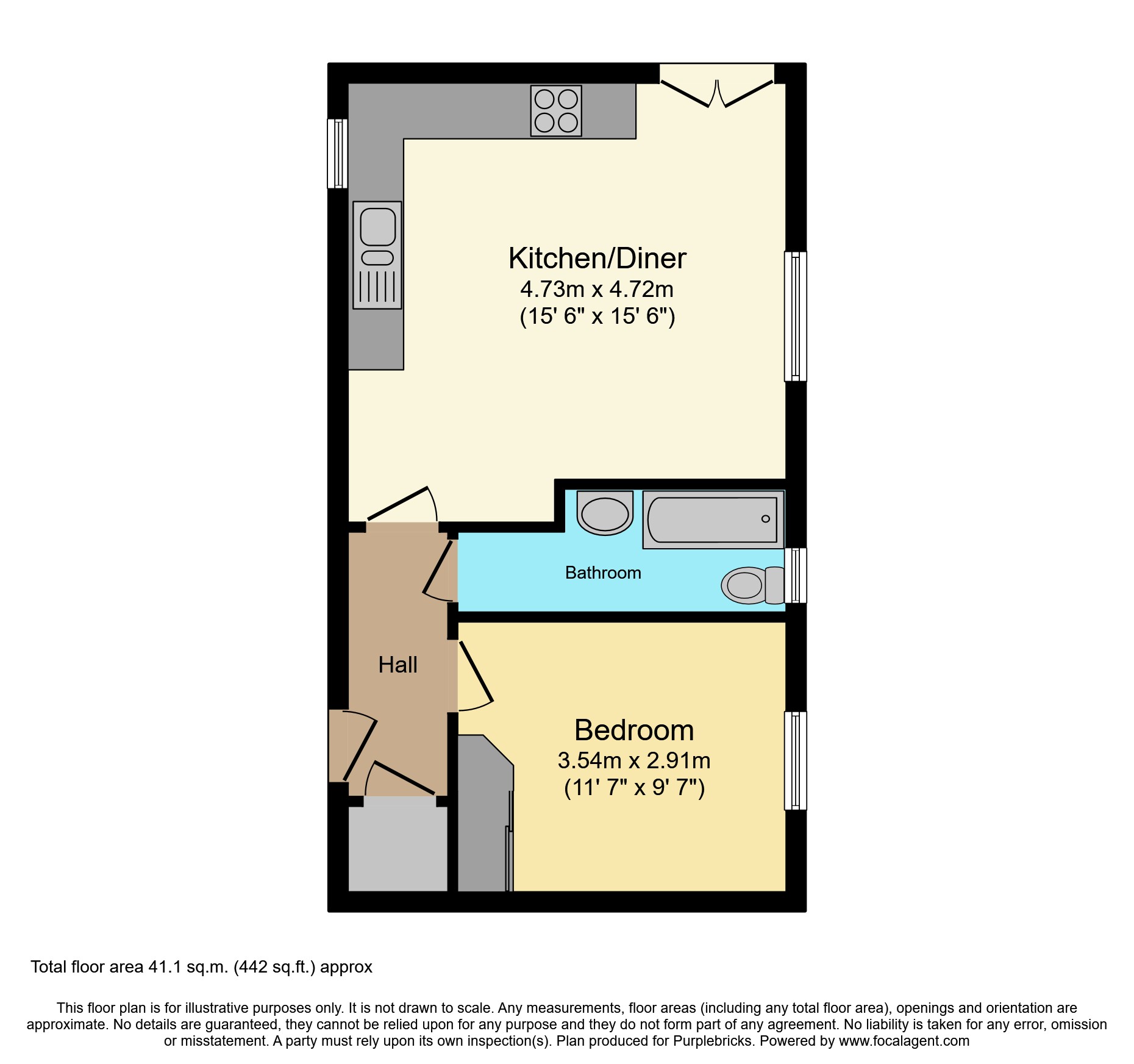 Flat 2/Rolleston, Winchester Road, Southampton floorplan