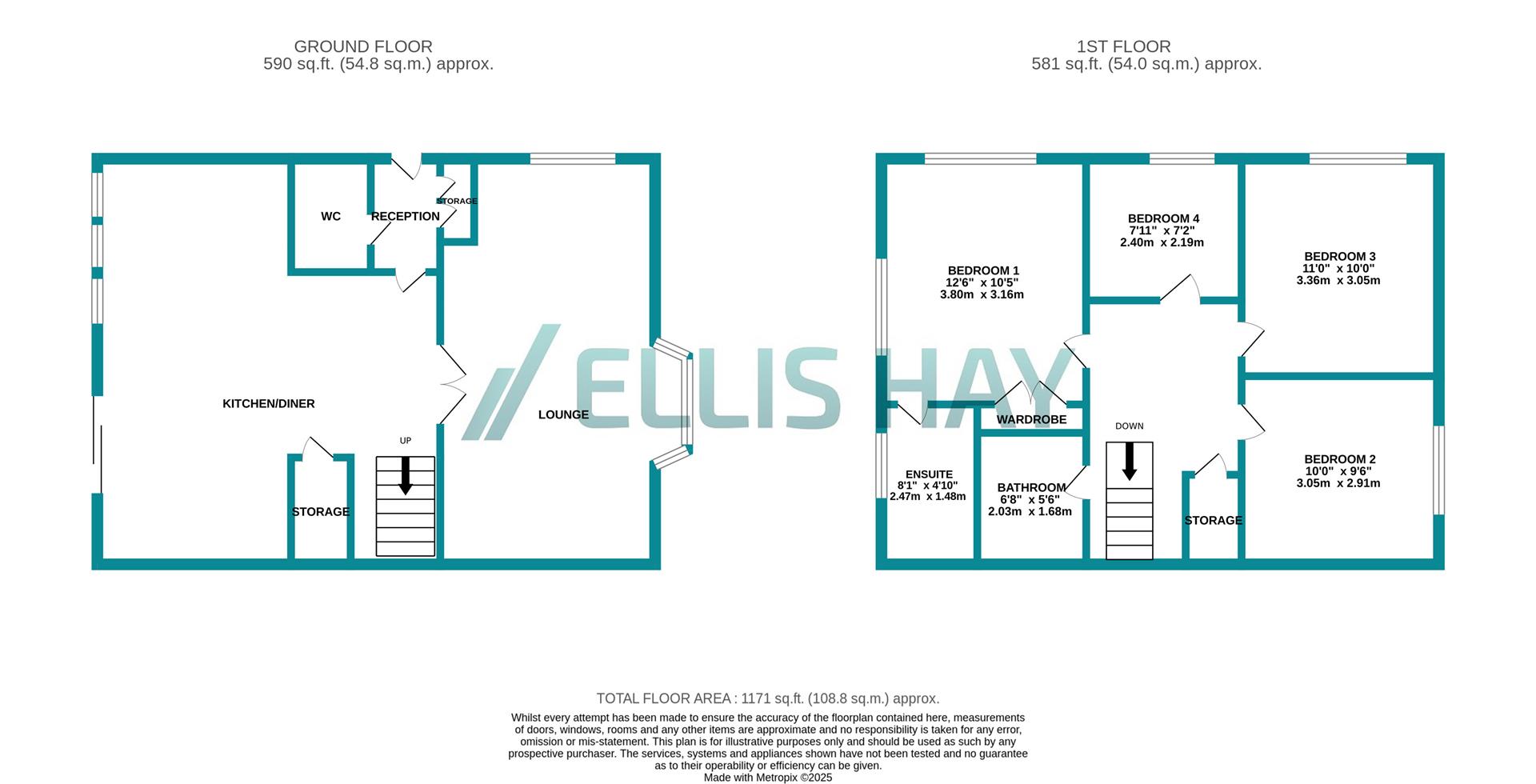 7, Claygate Way, Scarborough floorplan