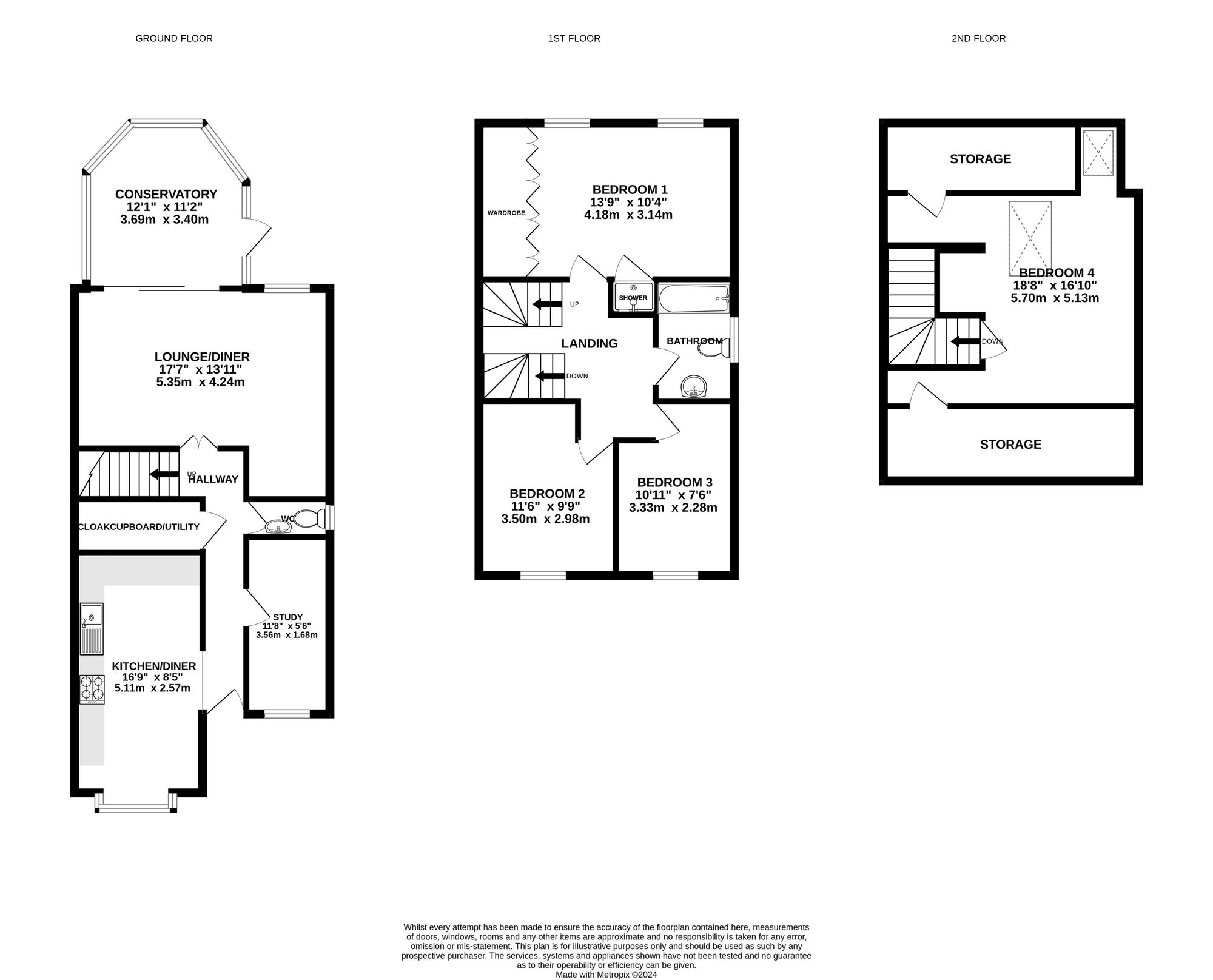 3A Harrow Road, Warlingham floorplan