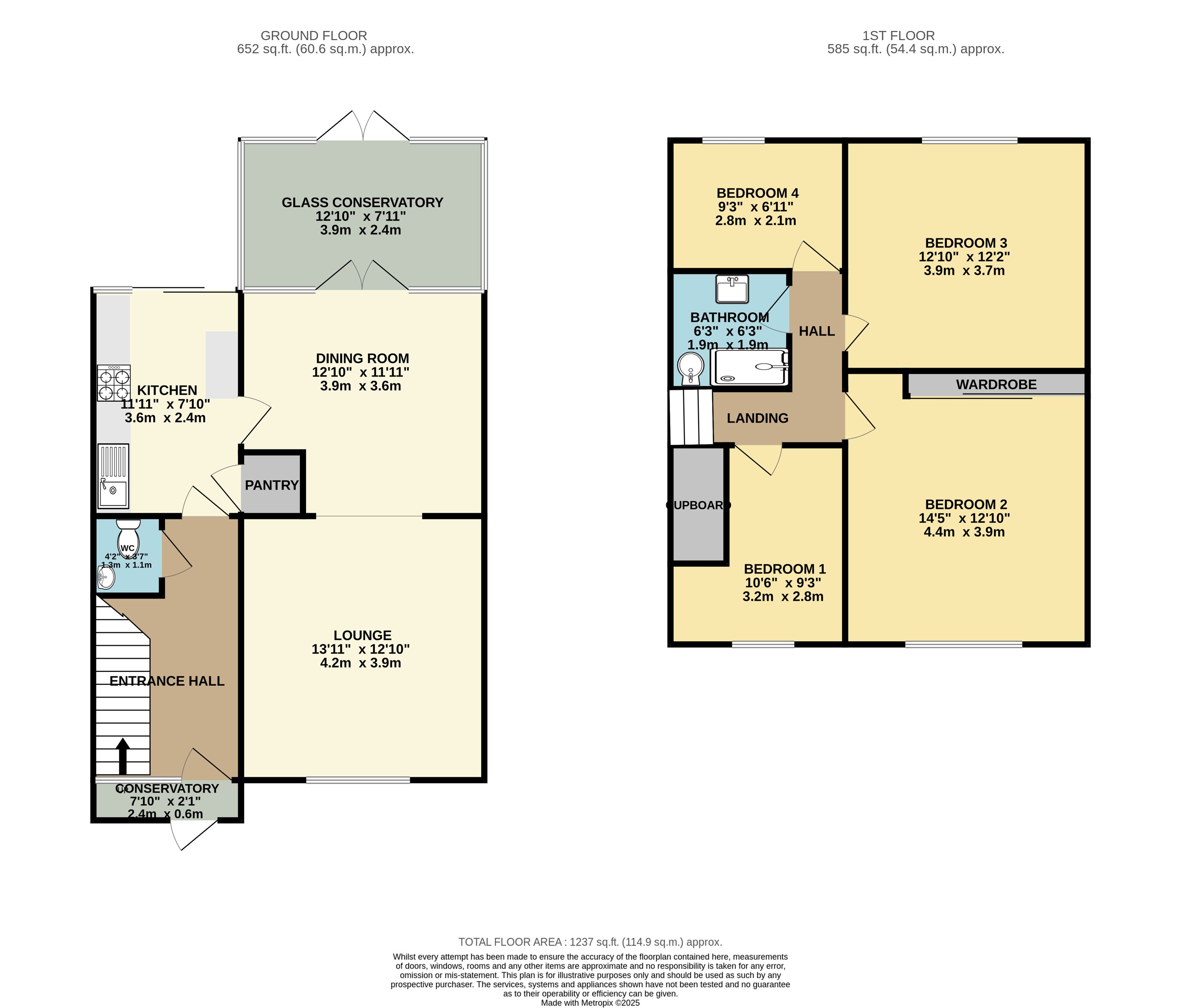 11, Mallard Road, South Croydon floorplan
