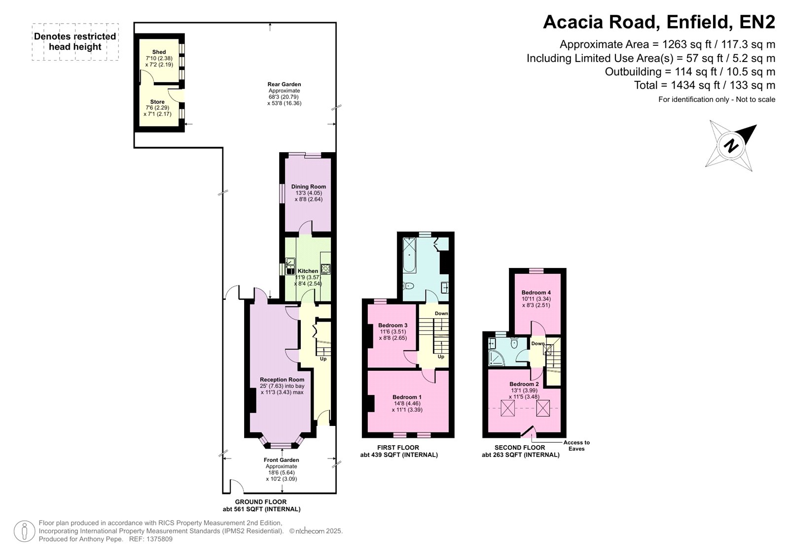 30, Acacia Road, Enfield floorplan