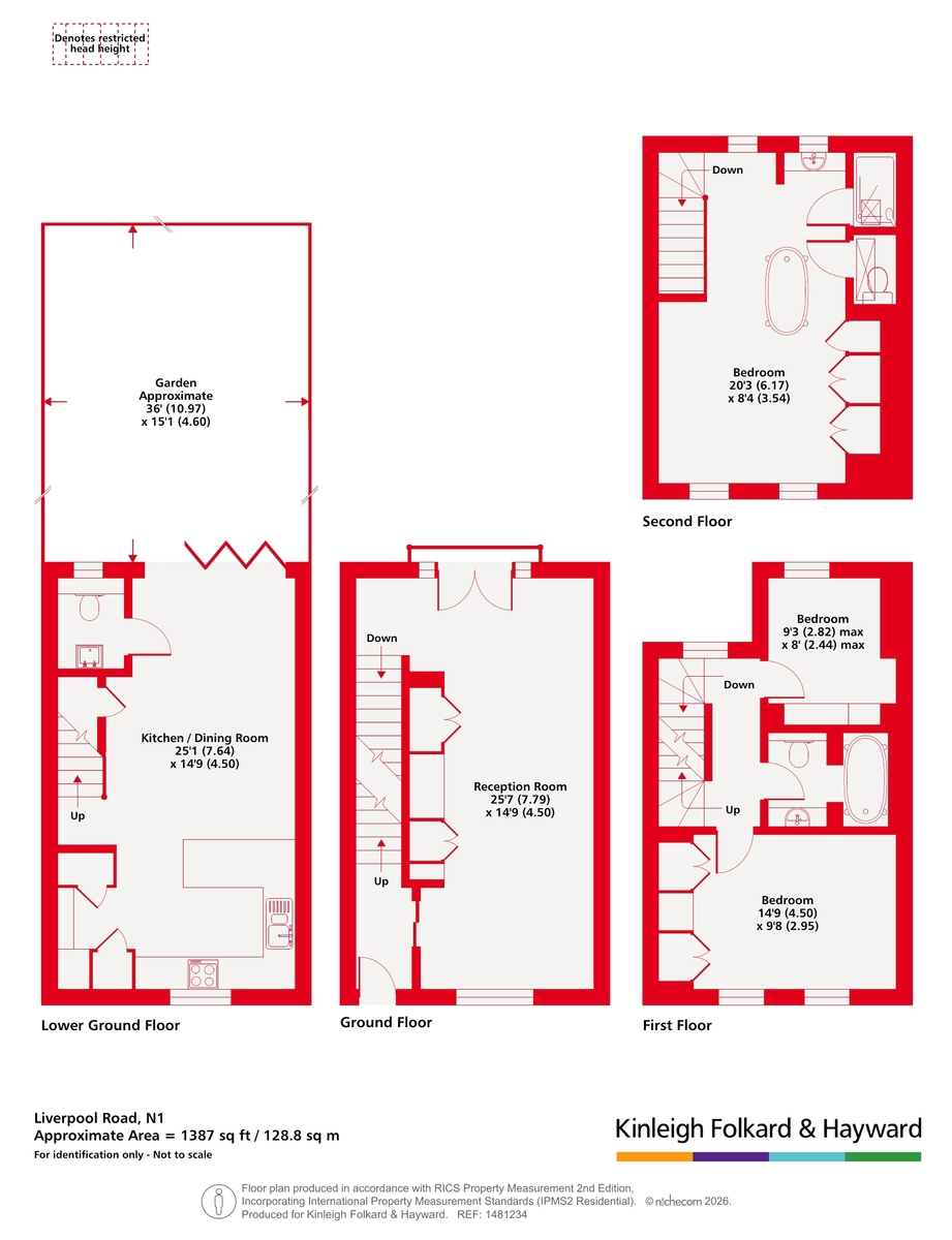 150, Liverpool Road, London floorplan
