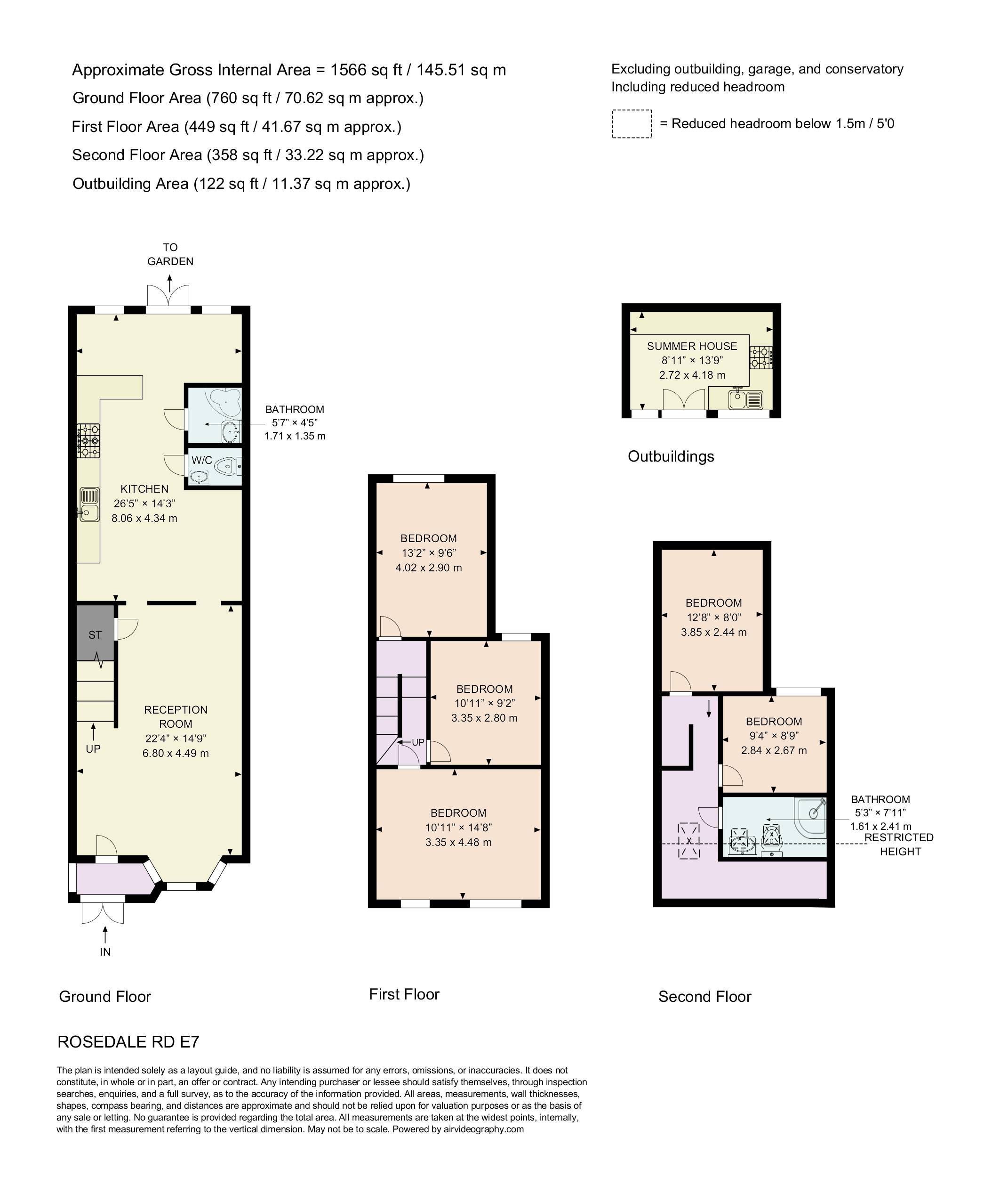 68, Rosedale Road, London floorplan