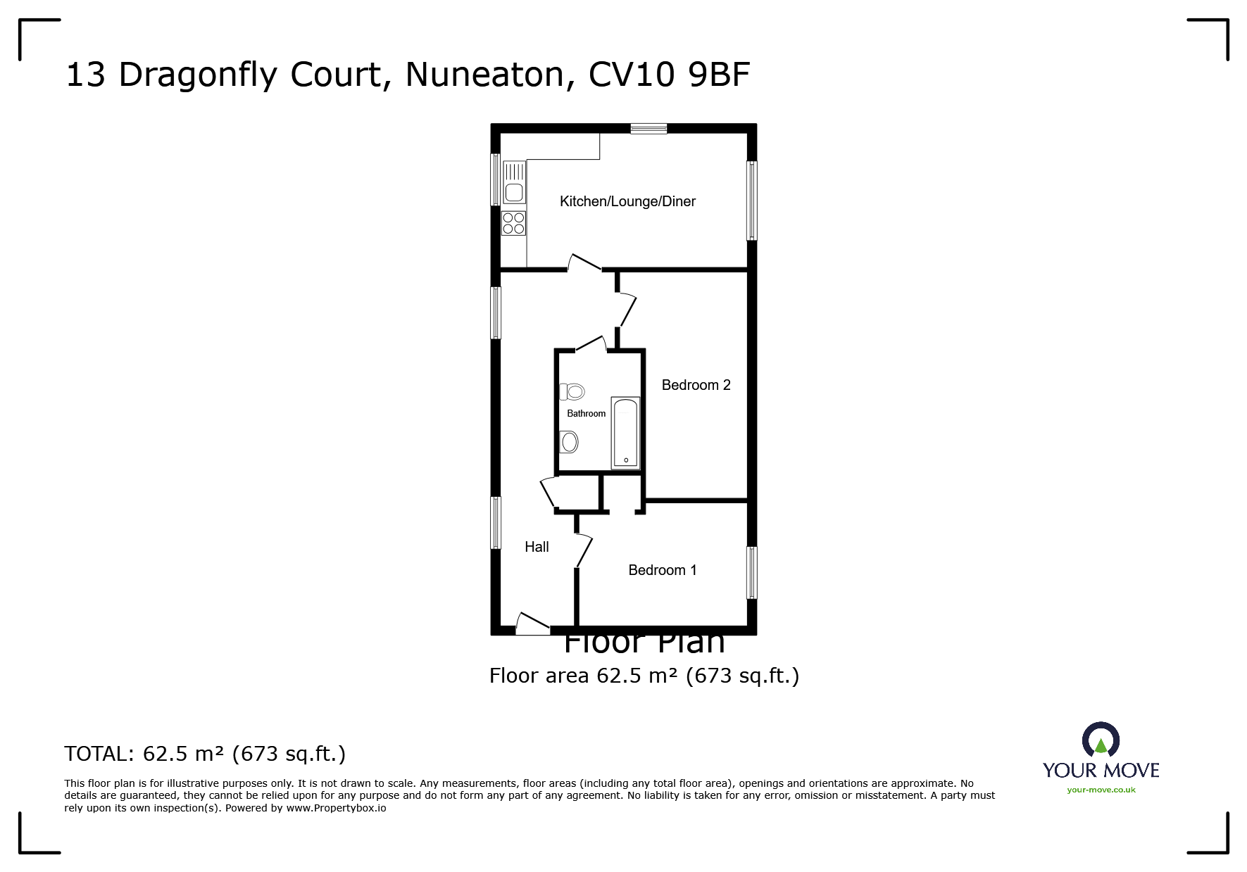 13, Dragonfly Court, Warwickshire floorplan