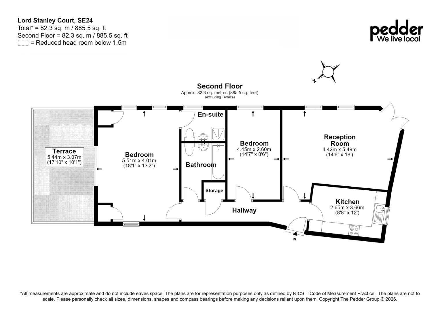 Hinton Road, London floorplan