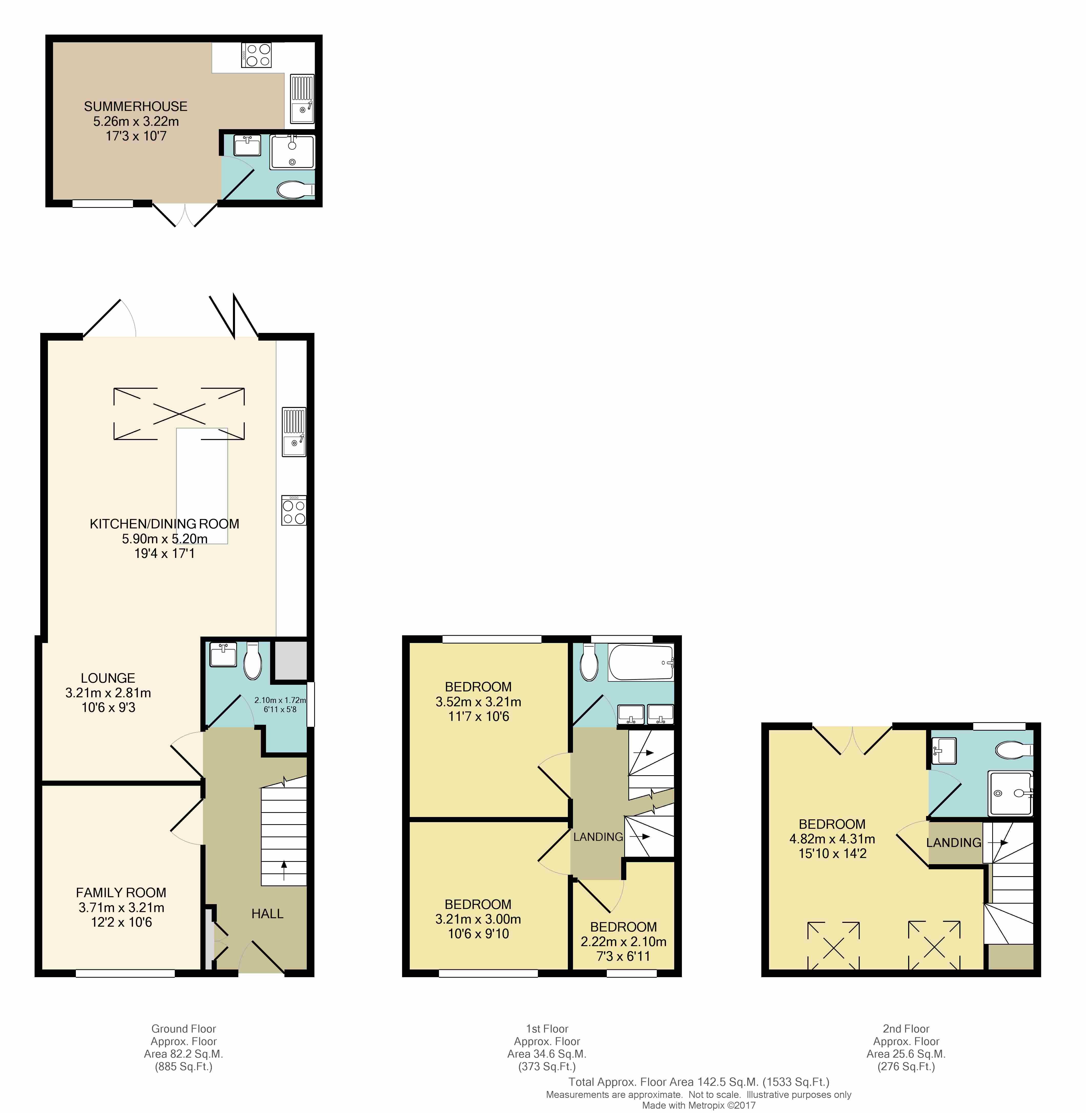 103, Brinkley Road, Worcester Park floorplan