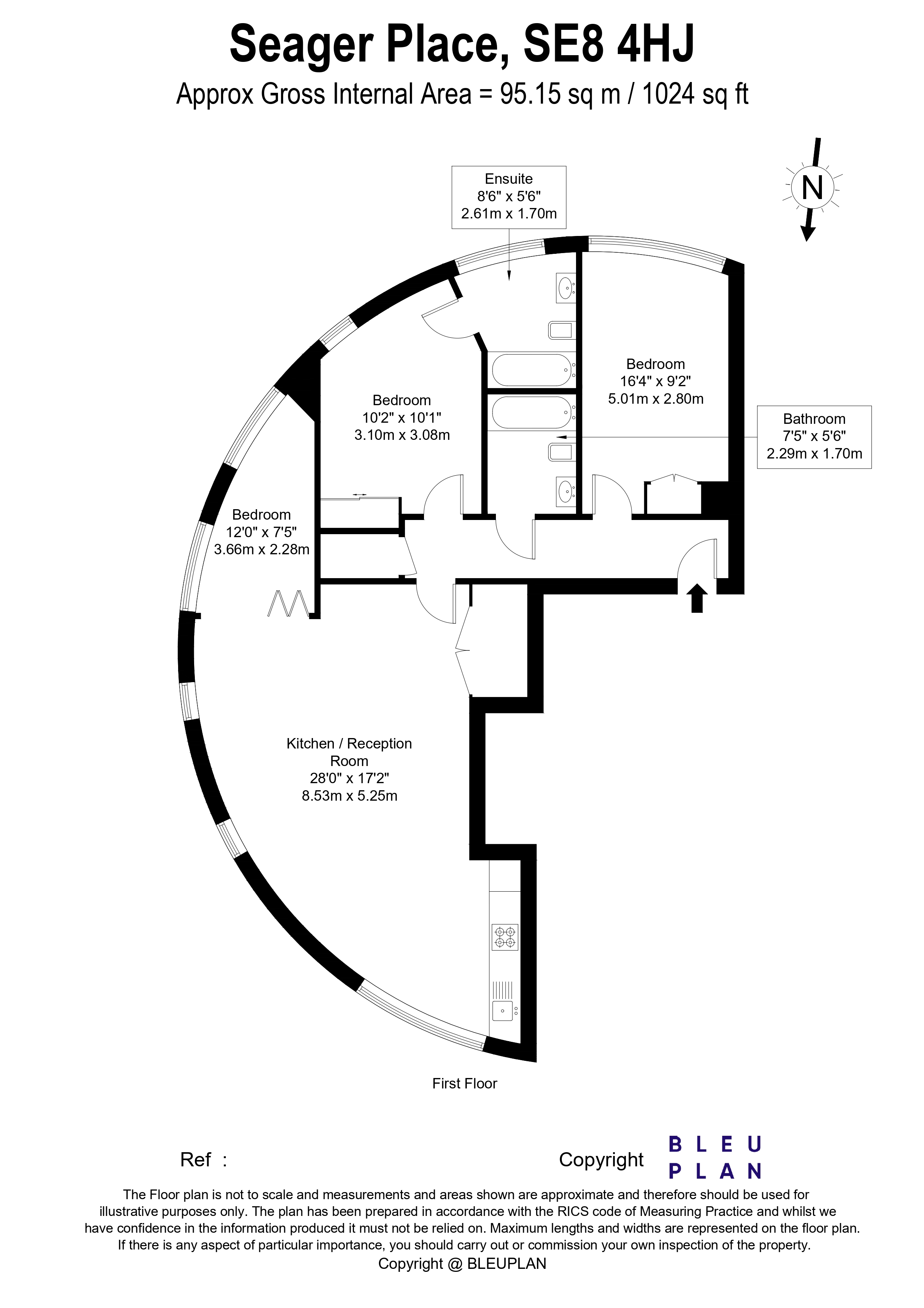 2 Signal House, 3 Seager Place, London floorplan