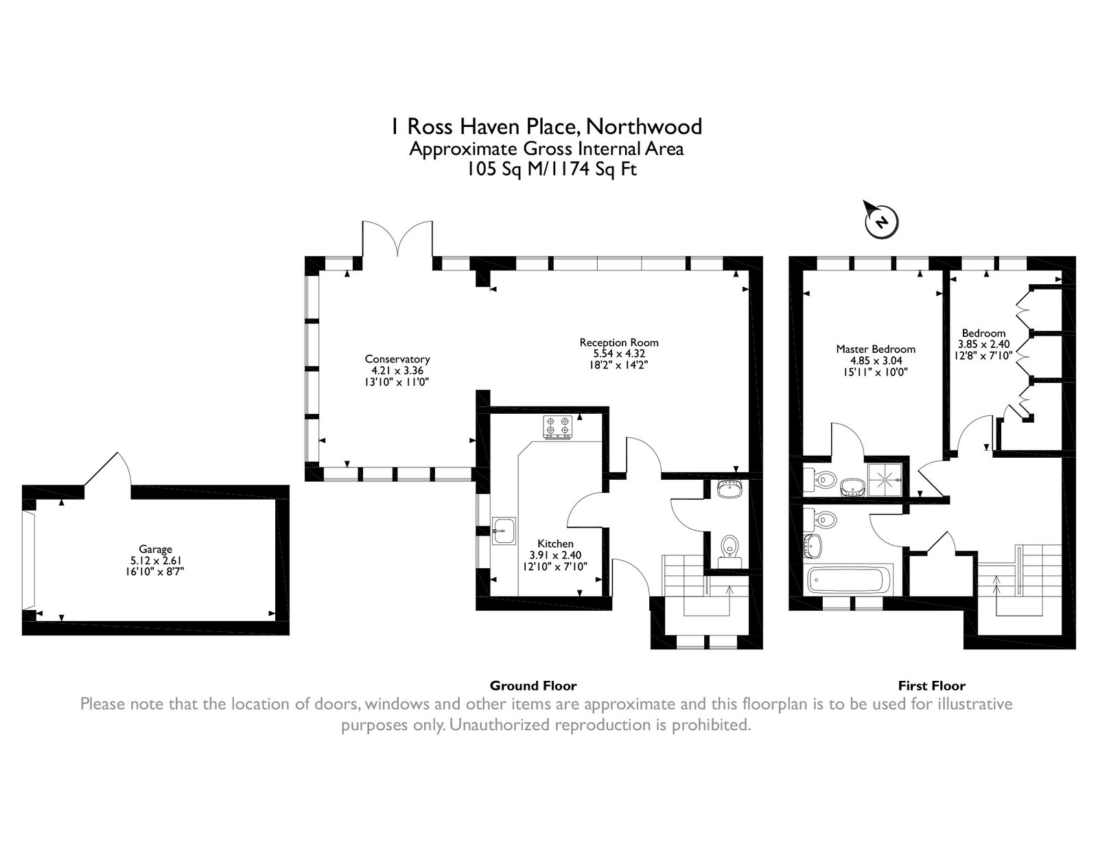 1, Ross Haven Place, Northwood floorplan