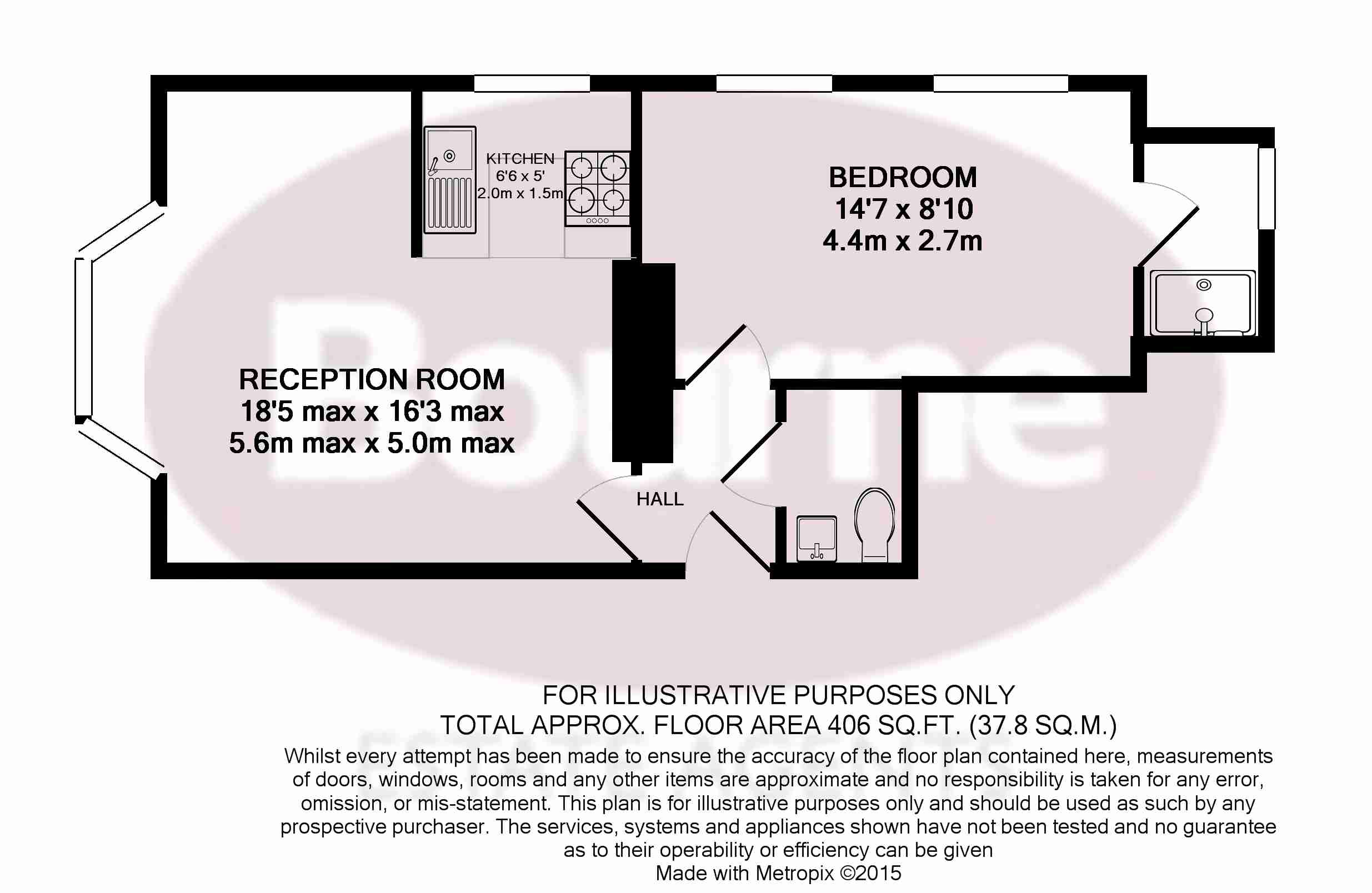 1 Bedrooms Flat to rent in York Road, Guildford GU1