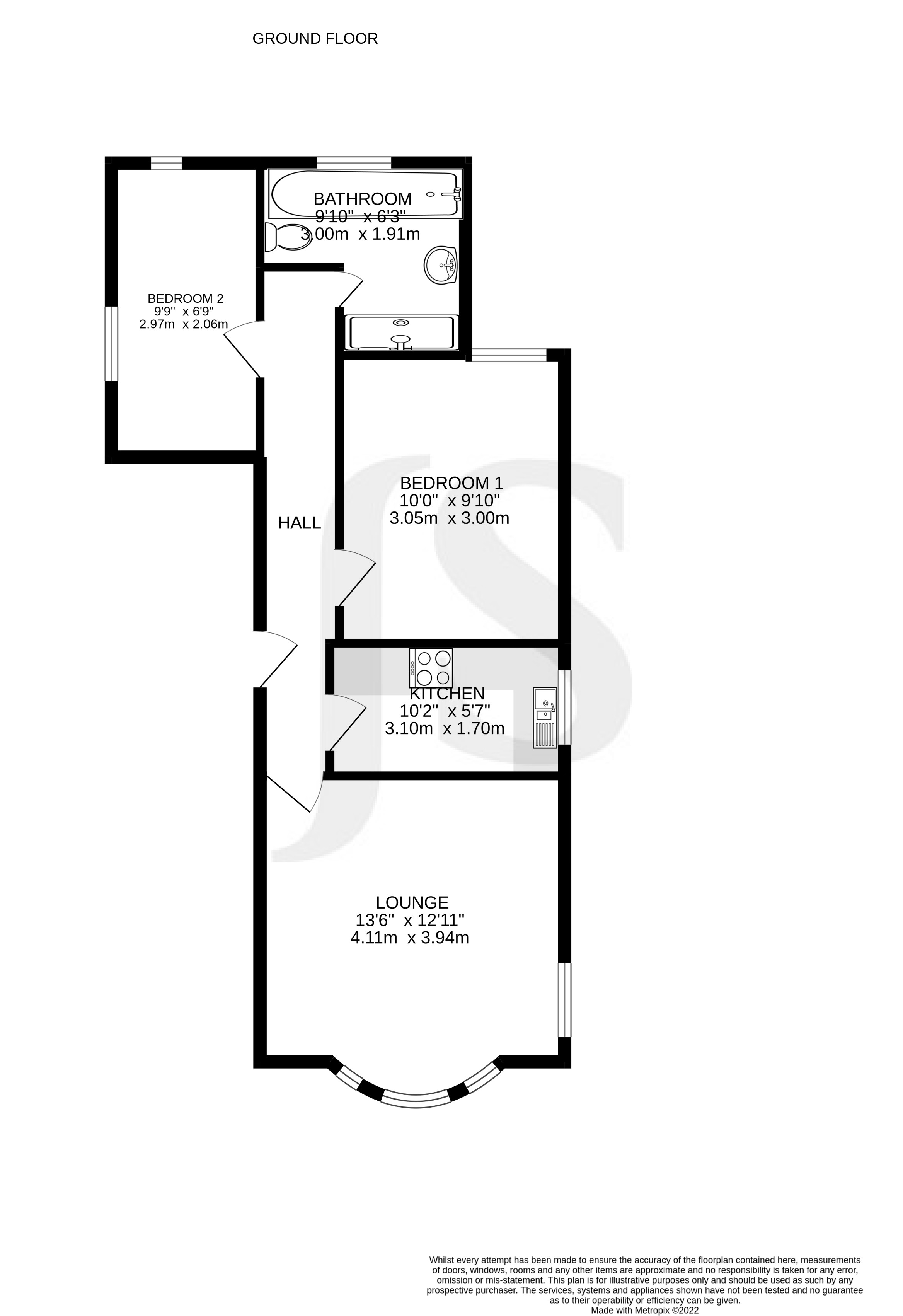 Church Walk, Worthing, West Sussex BN11, 2 bedroom flat for sale