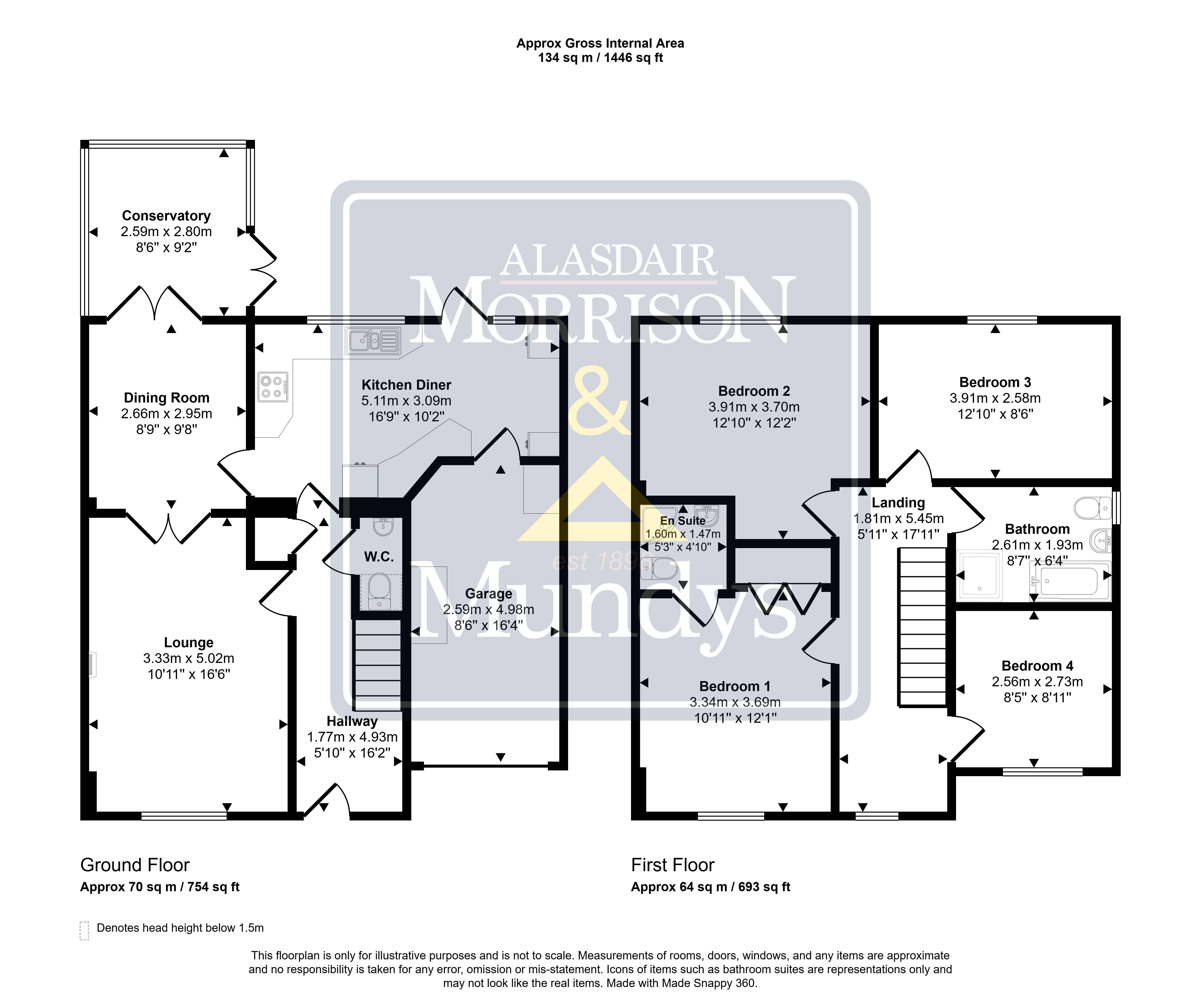 6, Anderson Close, Newark floorplan