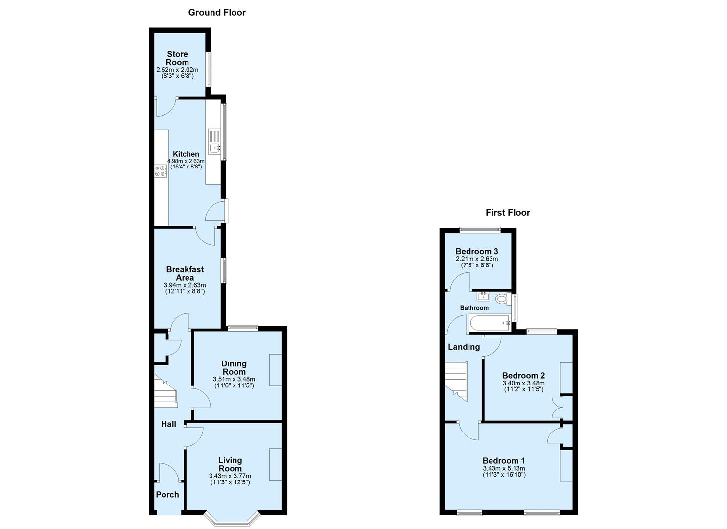 24, Castle Street, Wellingborough floorplan