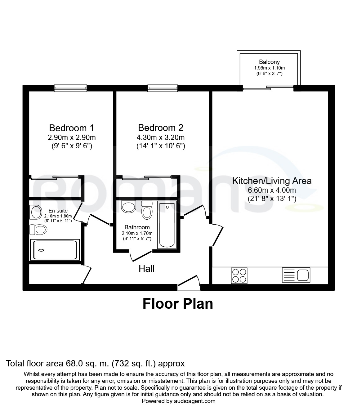 2 Bedrooms Flat to rent in Chatham Street, Reading RG1