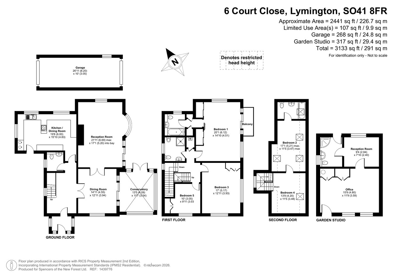 6, Court Close, Lymington floorplan