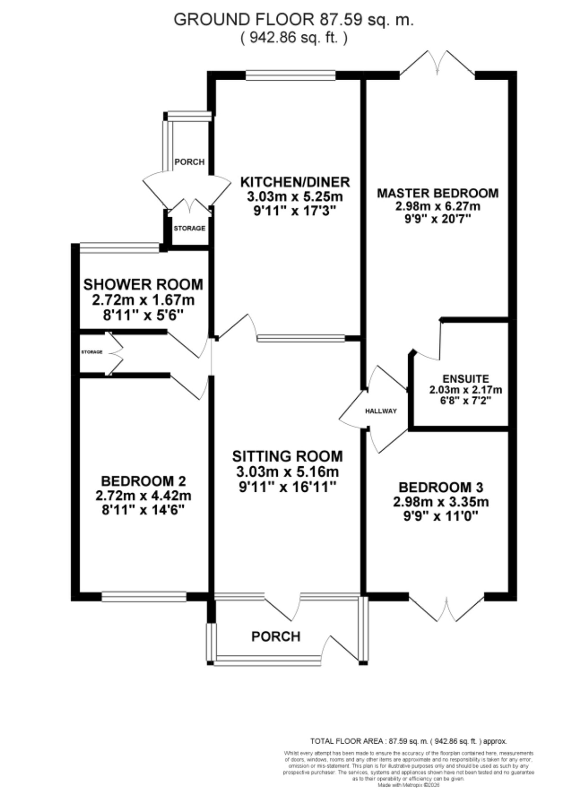 24 Meadow Way, Stoke-On-Trent floorplan