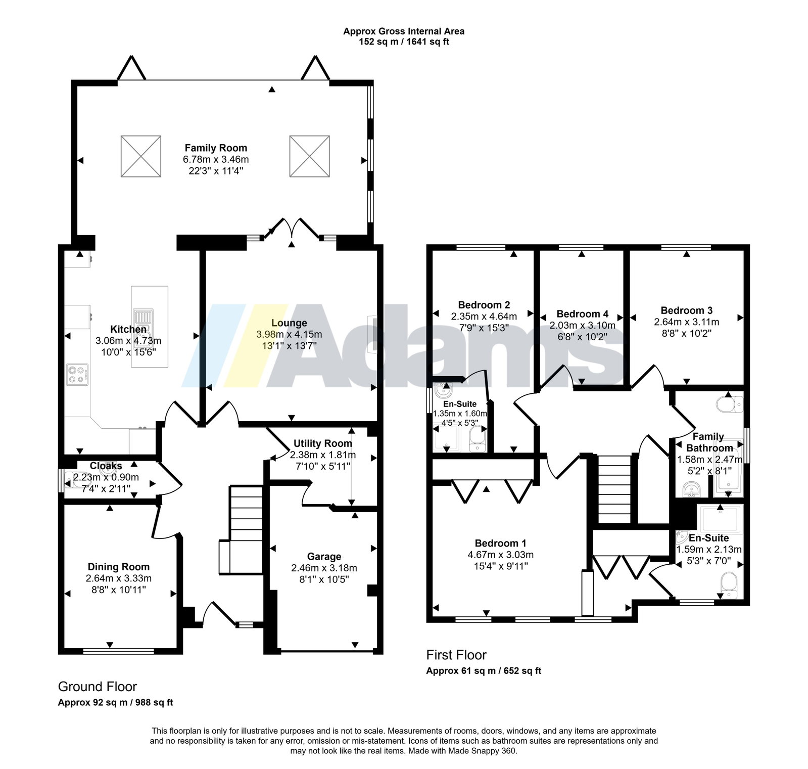 1, Kensington Close, Widnes floorplan