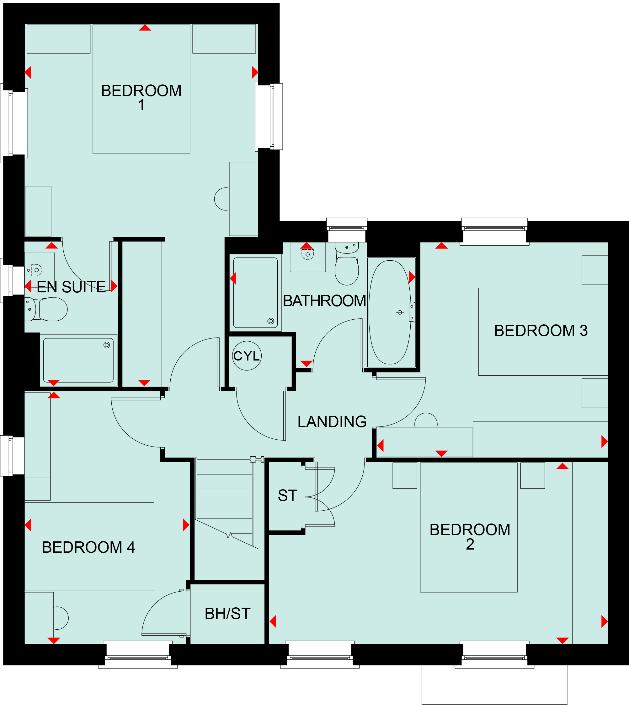 Plot 235 Avondale, Clockmakers, Tilstock Road, Whitchurch floorplan