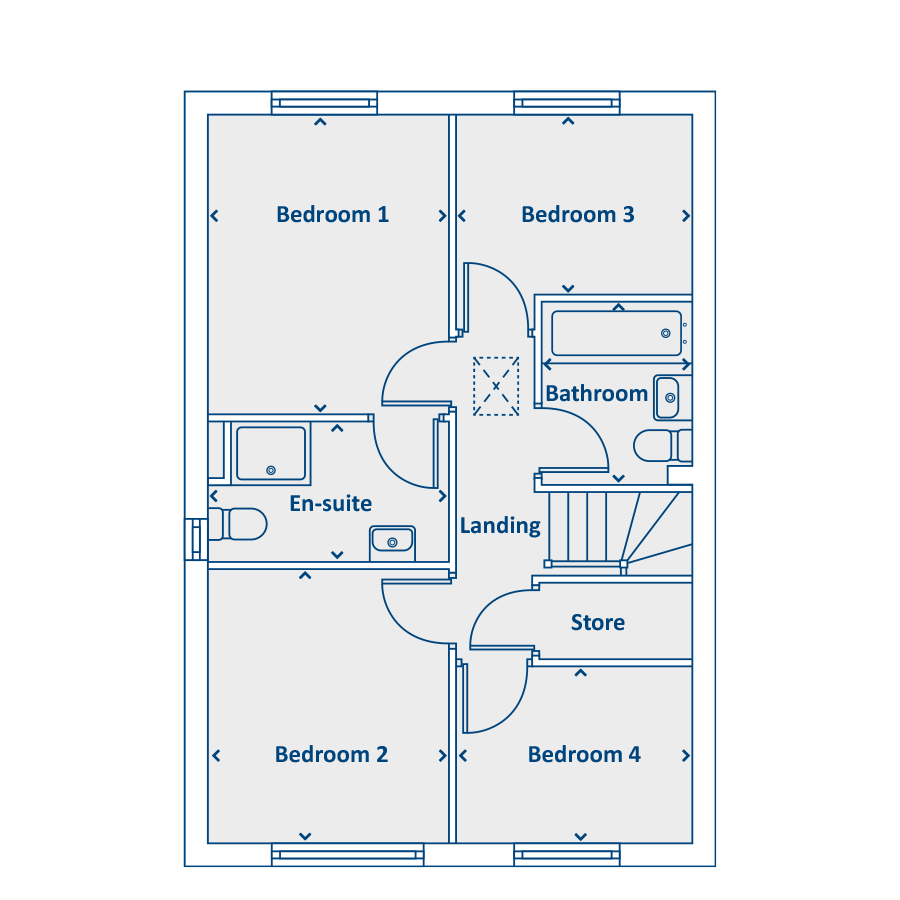 Plot 89, Welsh Road, Garden City, Deeside floorplan