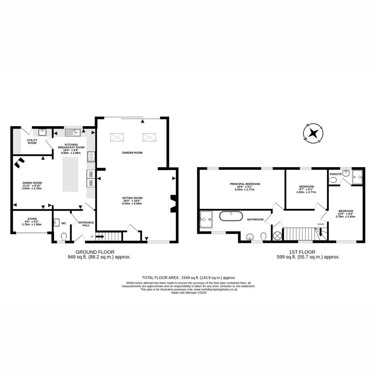 6, Church Road, Norwich floorplan
