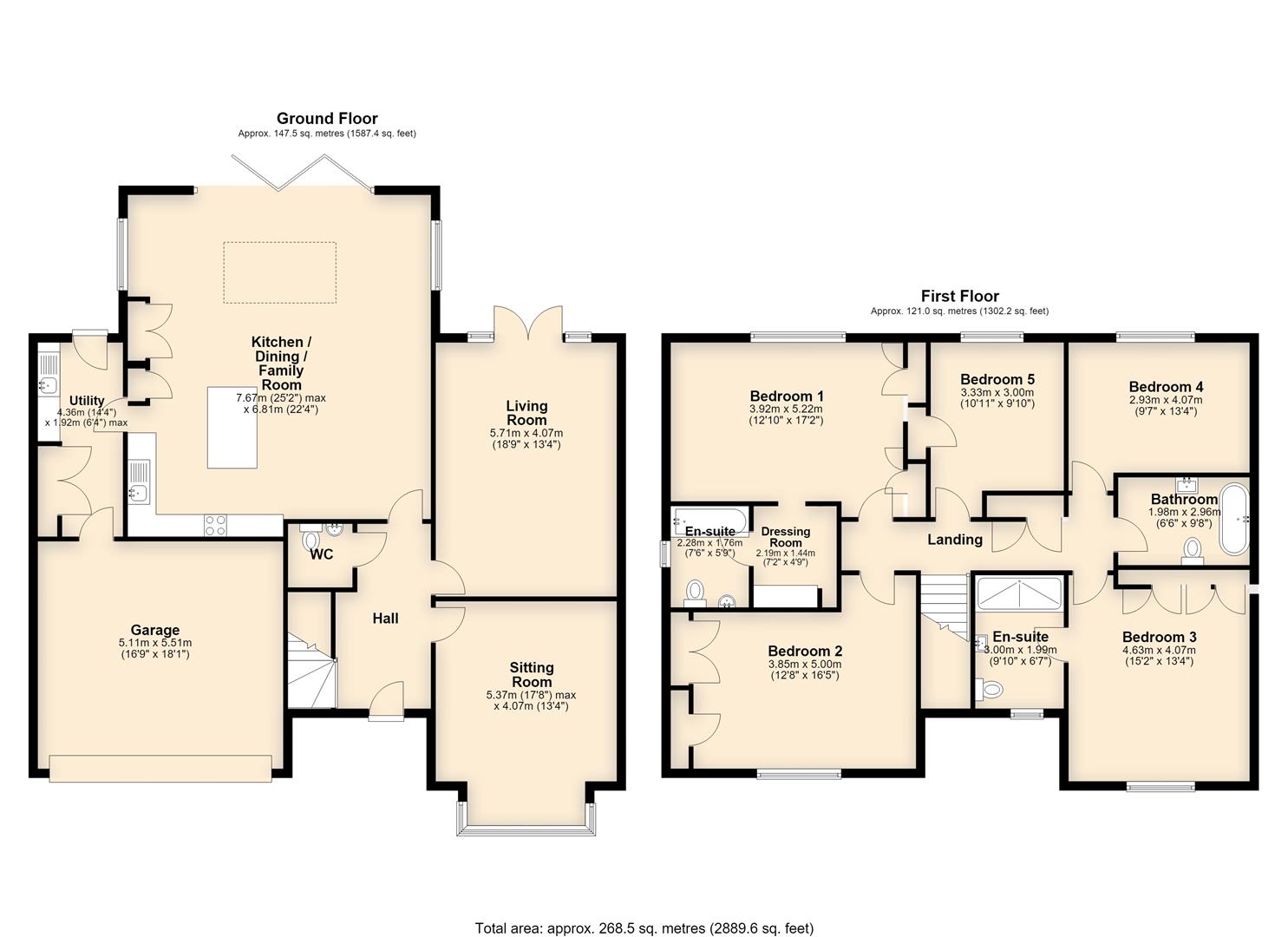 6, Deerhurst Gardens, Welford On Avon floorplan