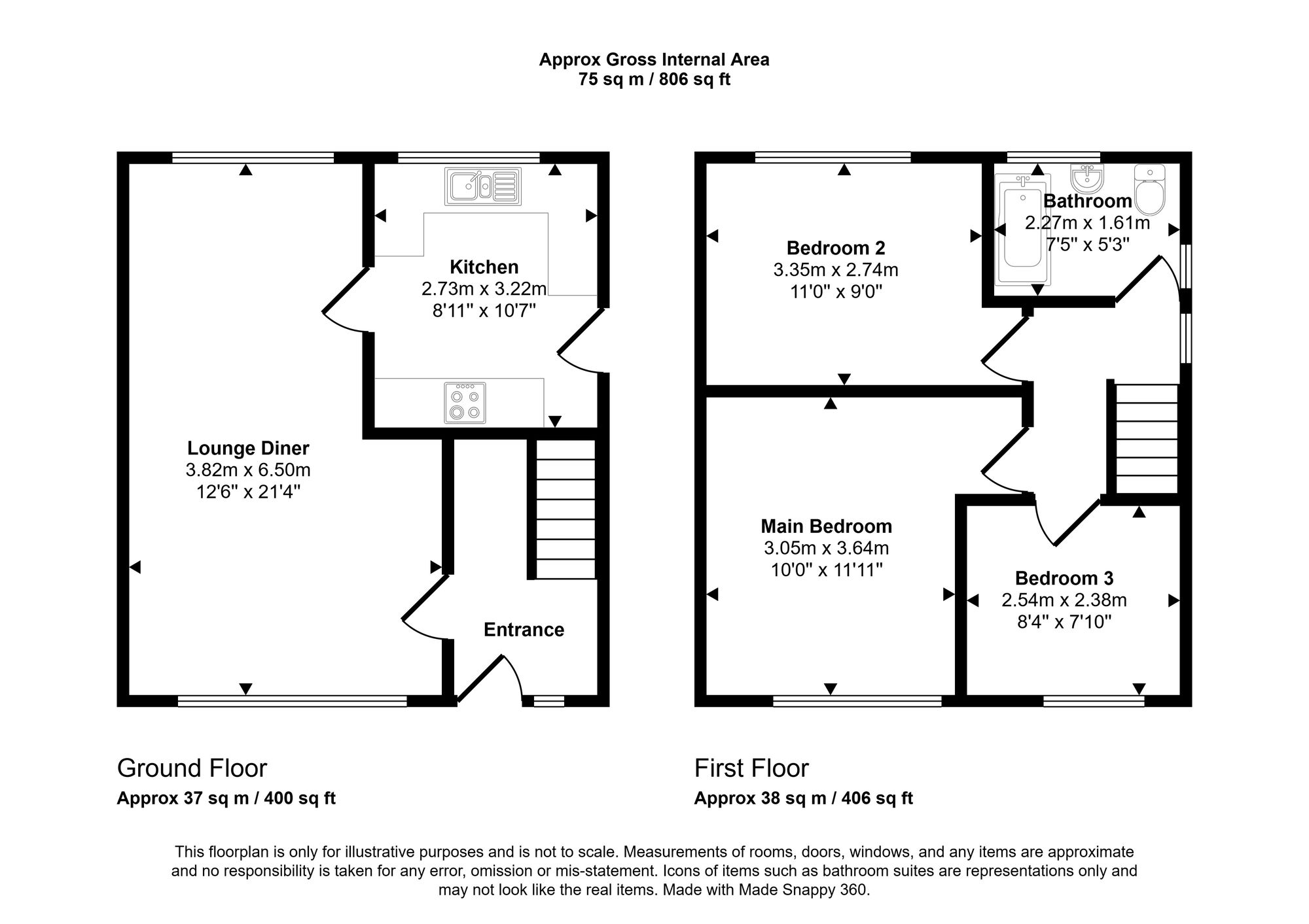 14 Arnside Avenue, Wigan floorplan