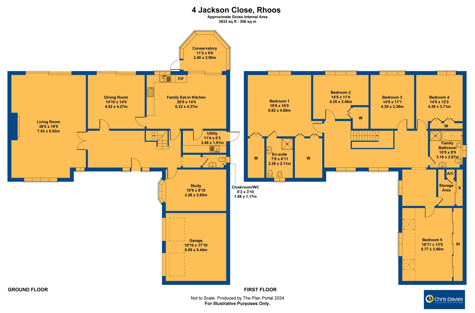 4 Jackson Close, Barry floorplan
