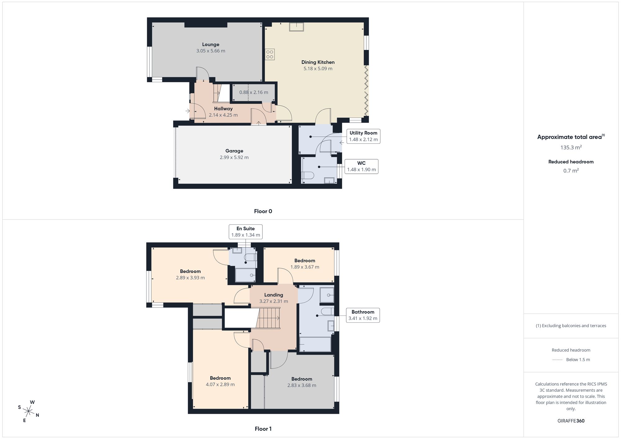 6 Willow Rise, Chester Le Street floorplan